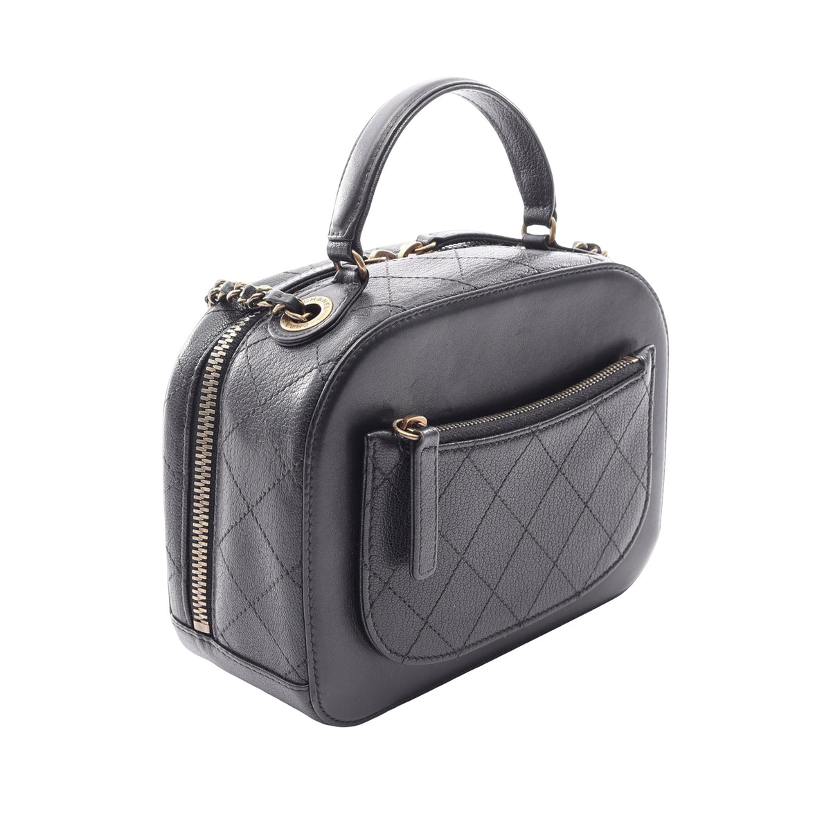Chanel CC Quilted Calfskin Vanity Case