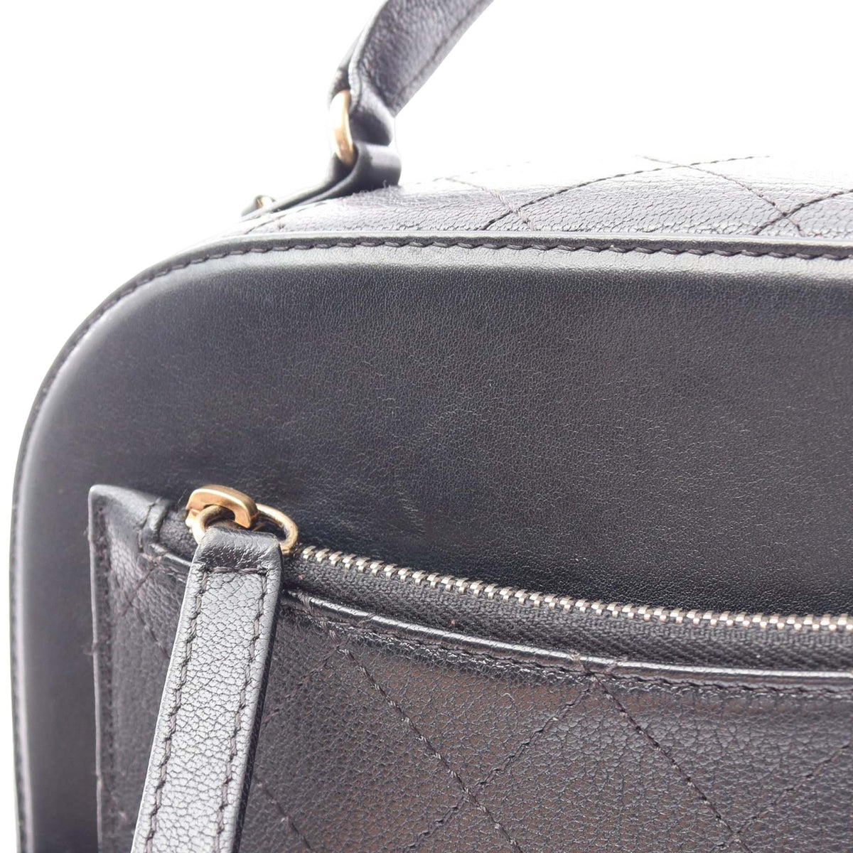 Chanel CC Quilted Calfskin Vanity Case