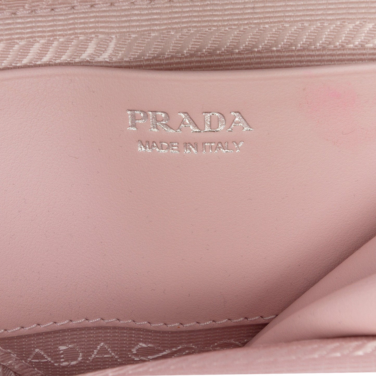 Prada Mini Crystal Embellished Satin and Leather Triangle Pouch