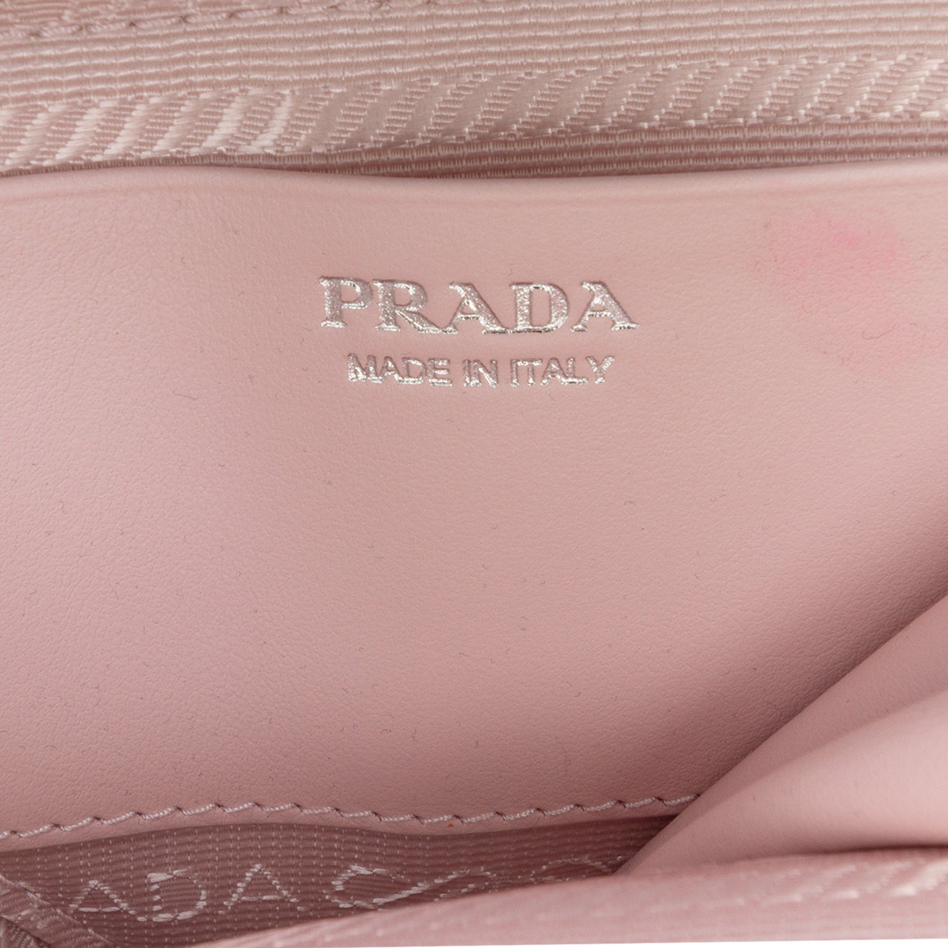 Prada Mini Crystal Embellished Satin and Leather Triangle Pouch