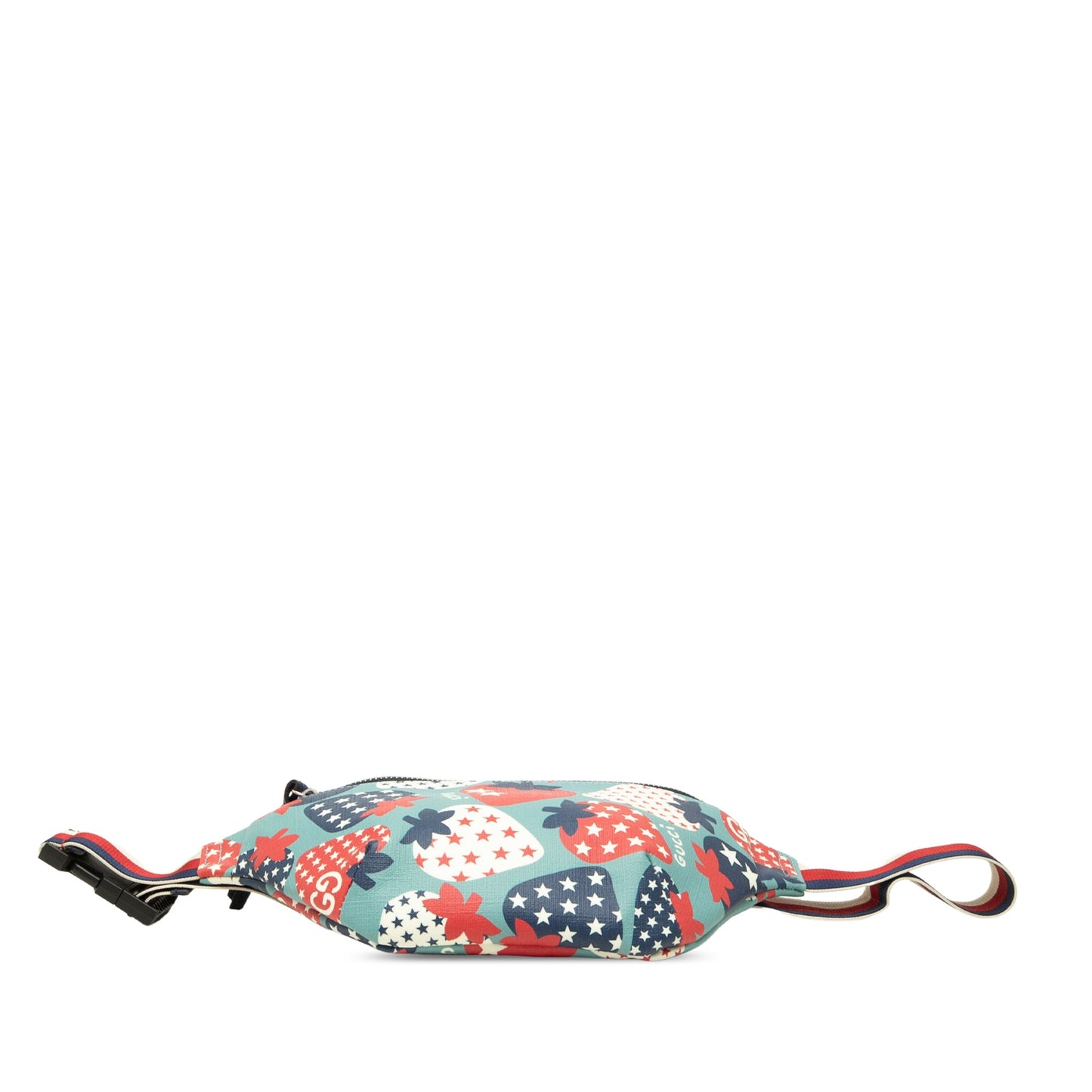 Gucci Kids Coated Canvas Cosmic Strawberries Web Belt Bag