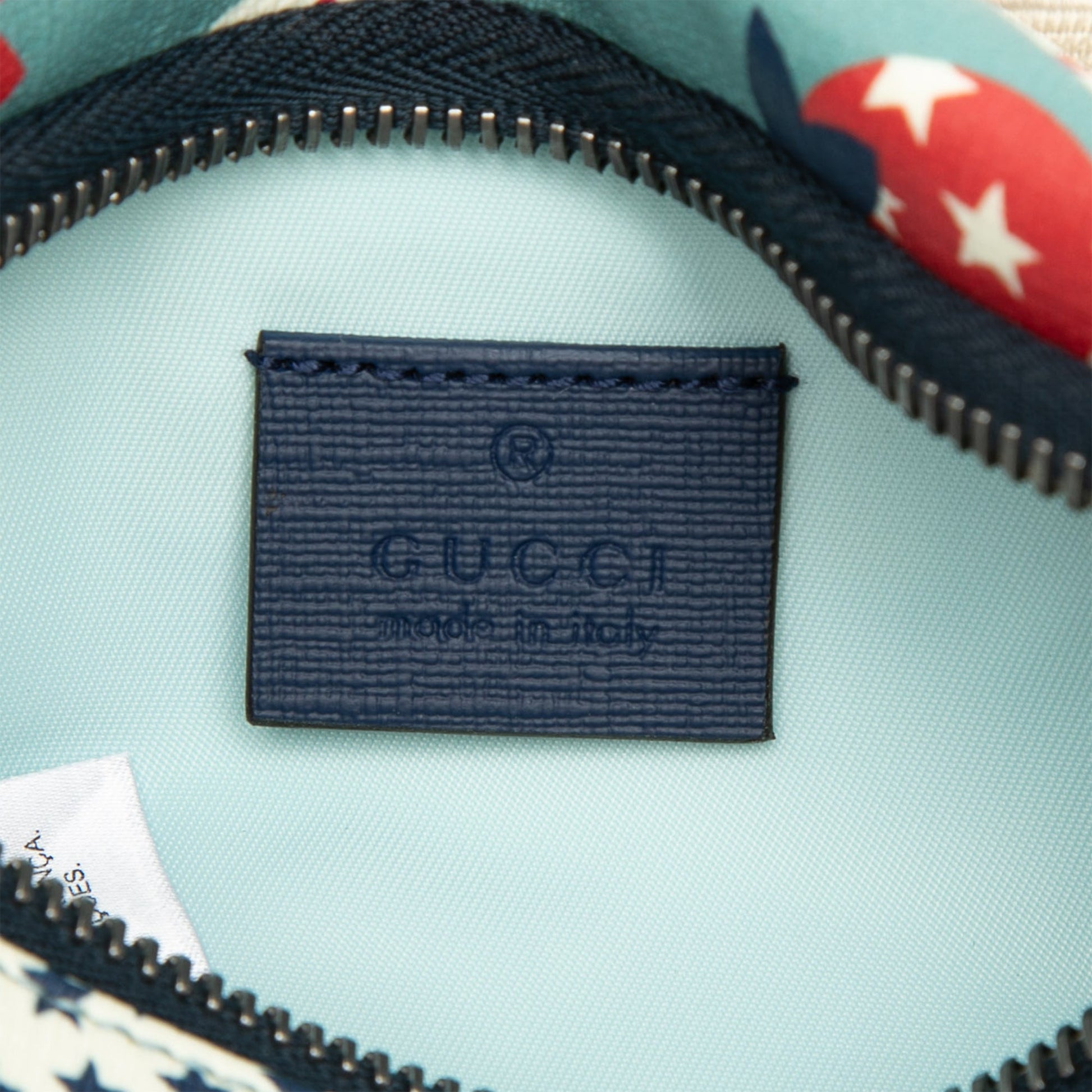 Gucci Kids Coated Canvas Cosmic Strawberries Web Belt Bag