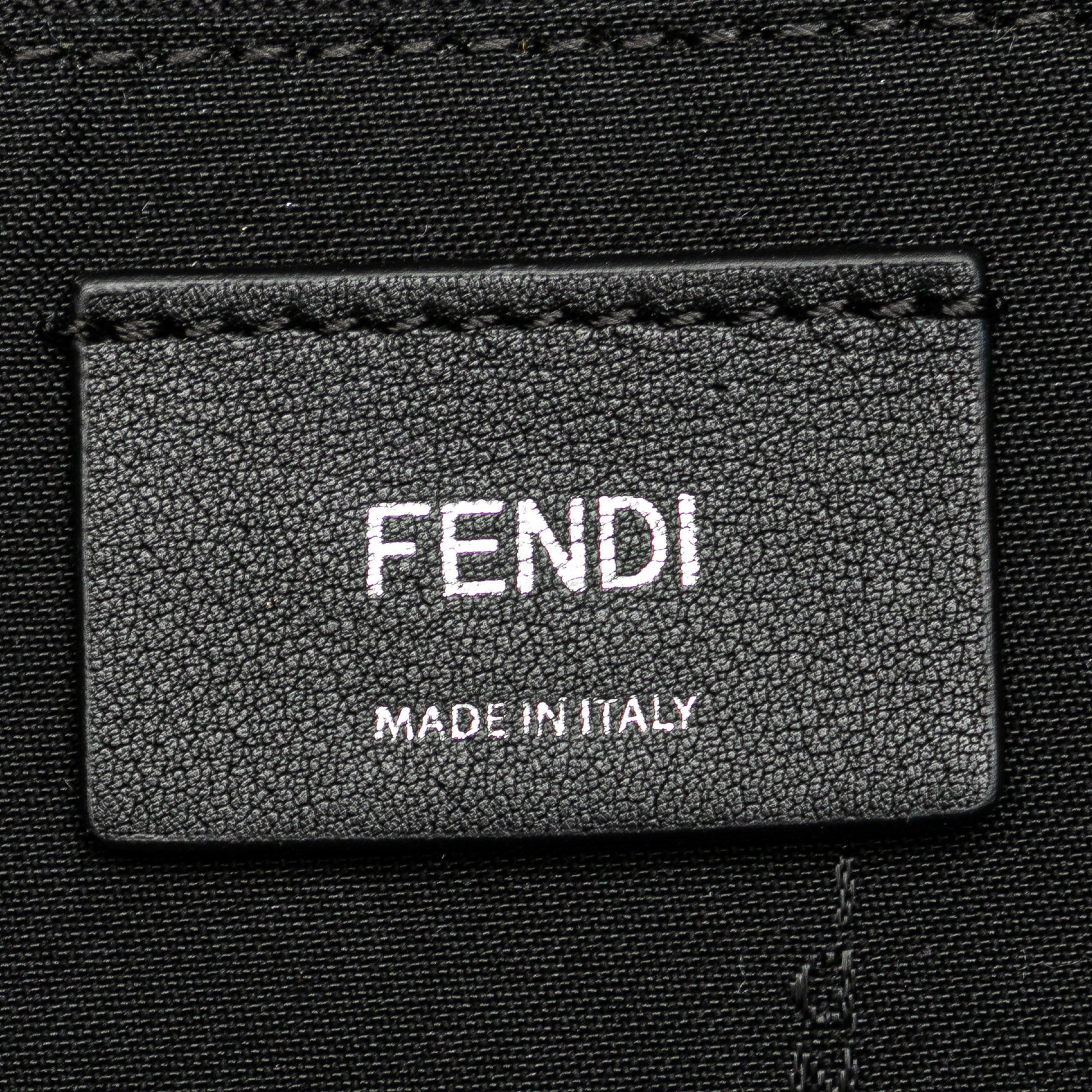 Fendi Mini By The Way Leather Ribbon Pearl Backpack