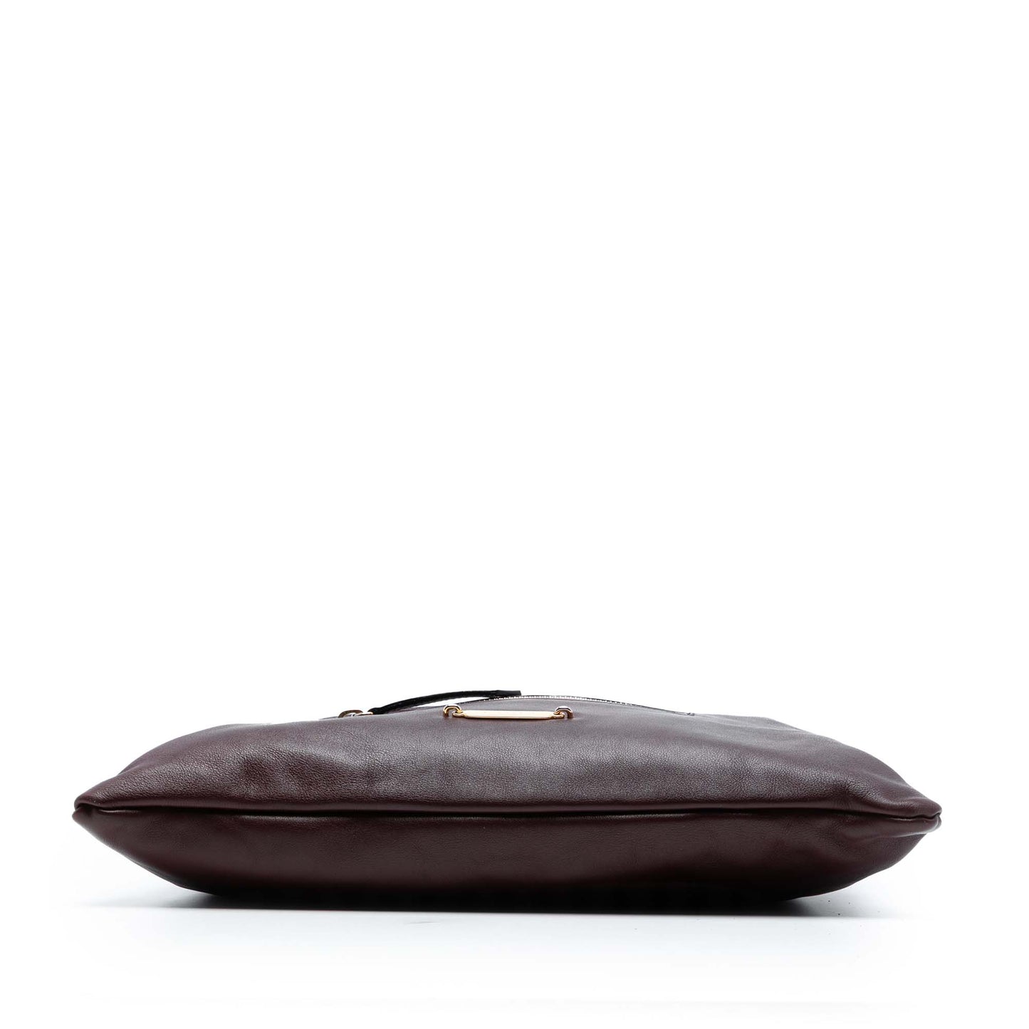 Burberry House Check Trimmed Leather Big Crush Convertible Tote