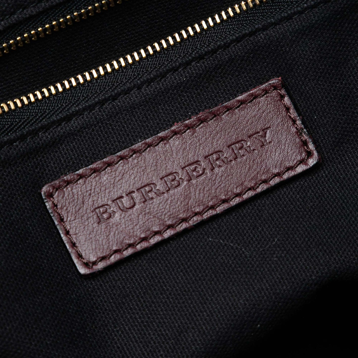 Burberry House Check Trimmed Leather Big Crush Convertible Tote