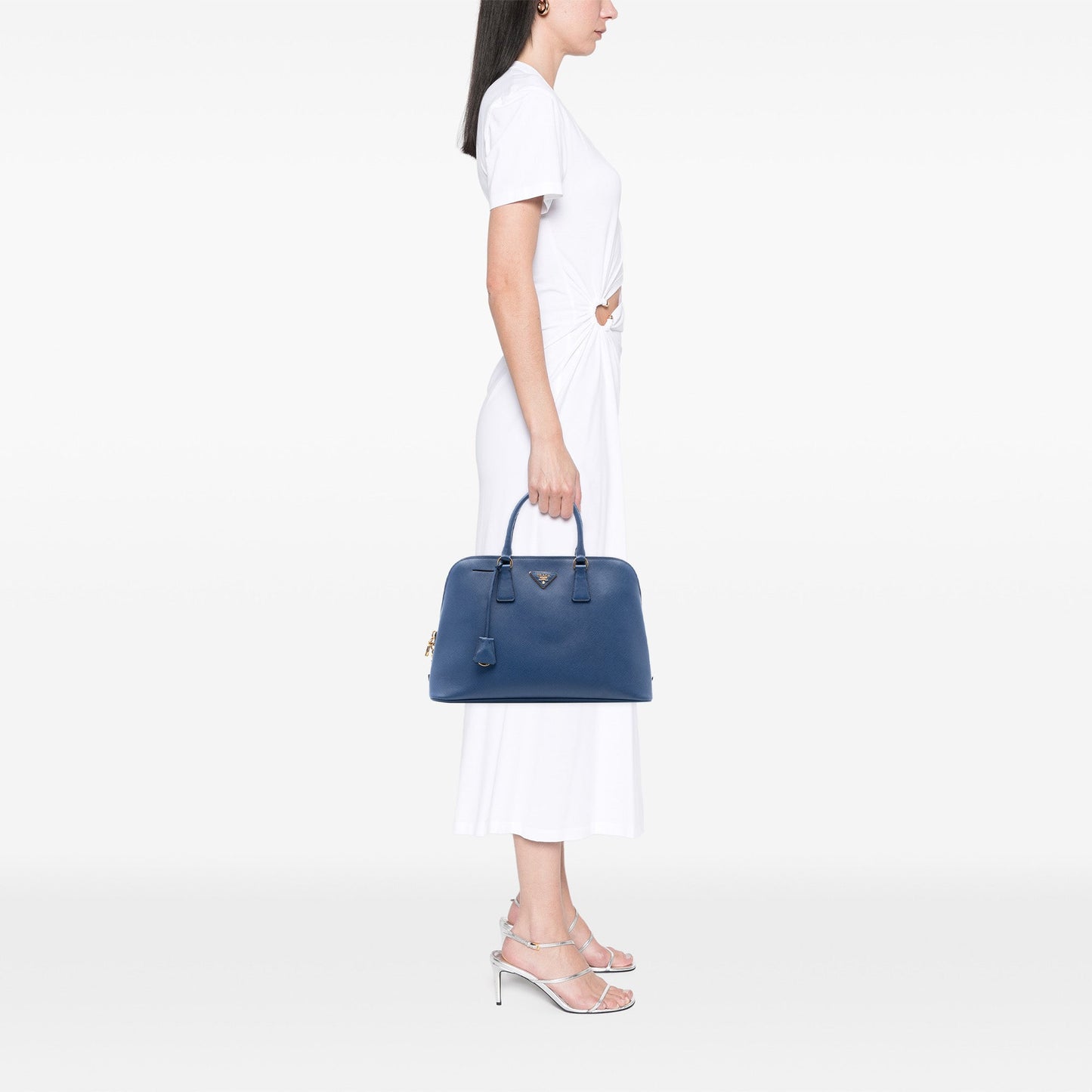 Prada Large Saffiano Lux Promenade Satchel