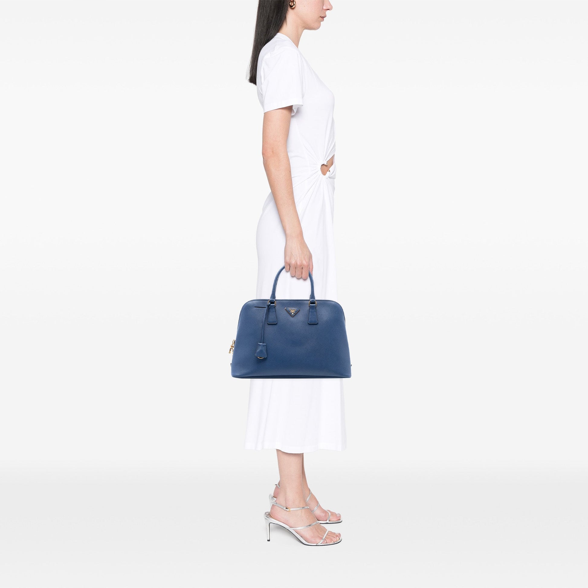 Prada Large Saffiano Lux Promenade Satchel