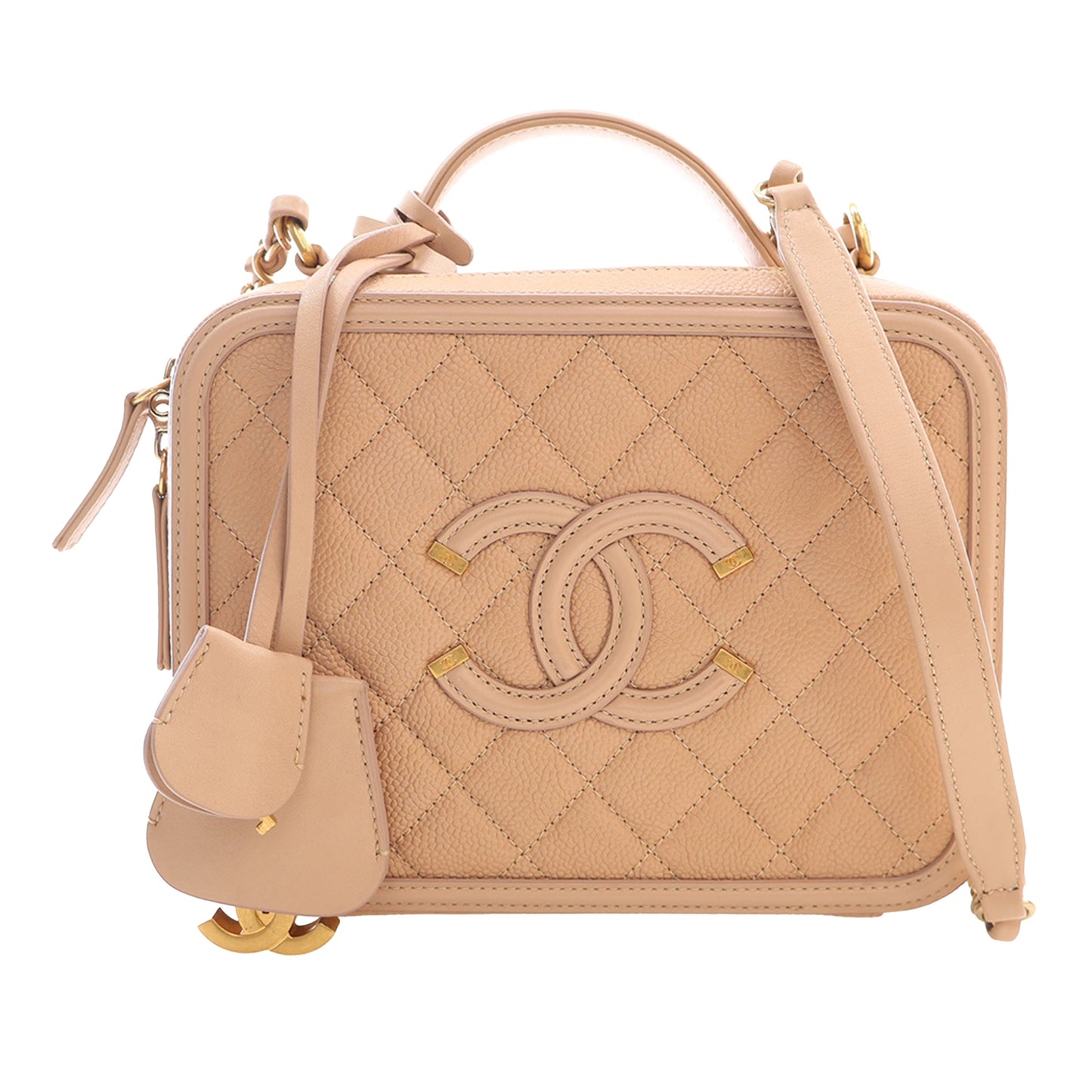 Chanel Medium Caviar CC Filigree Vanity Case