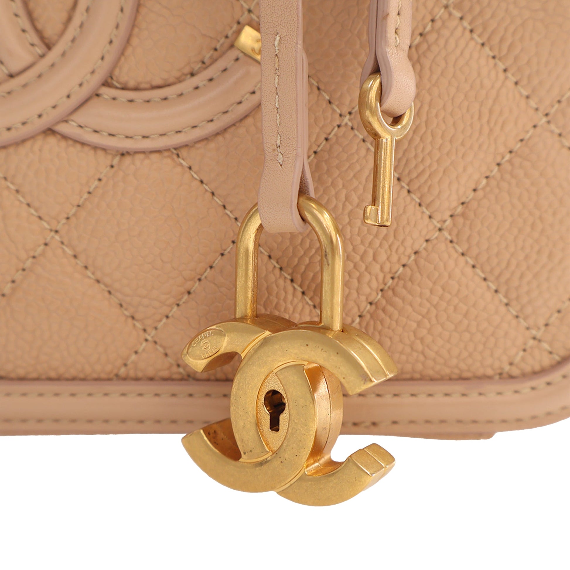 Chanel Medium Caviar CC Filigree Vanity Case