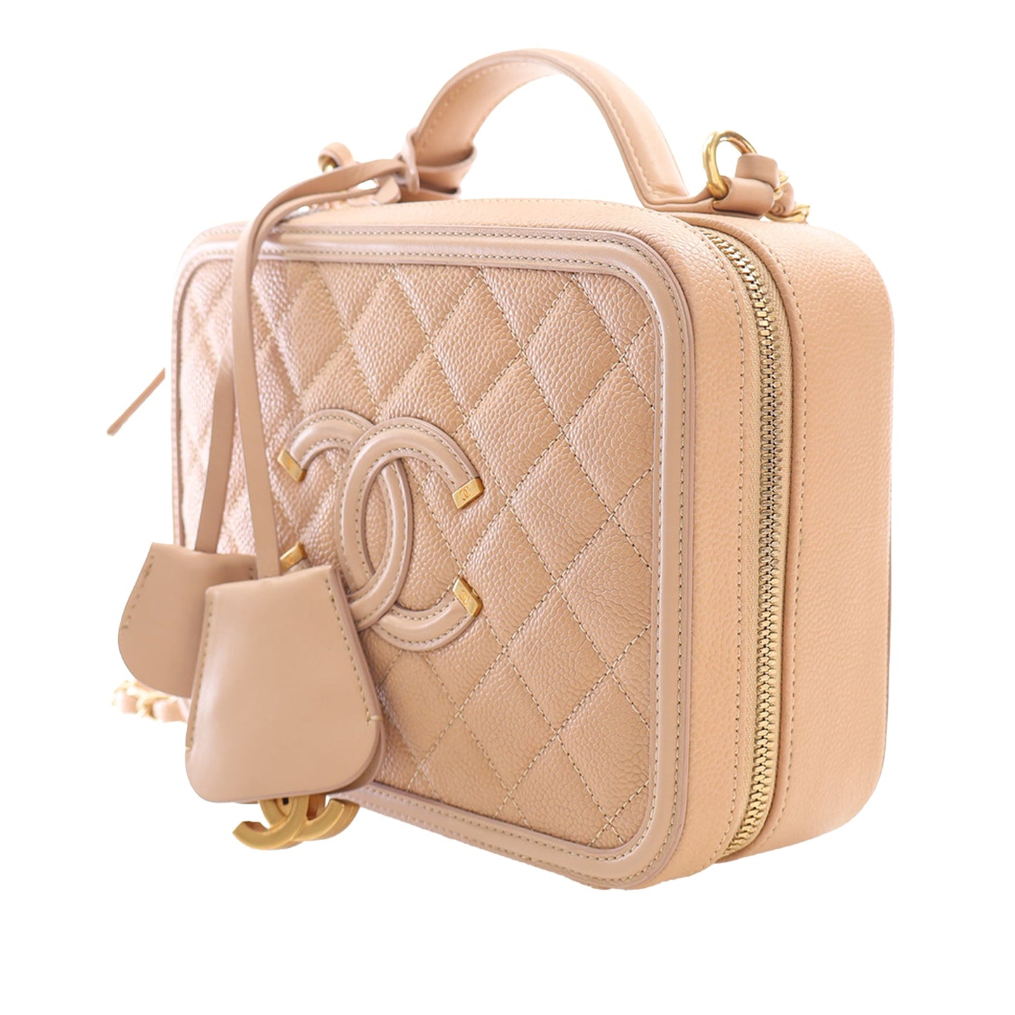 Chanel Medium Caviar CC Filigree Vanity Case