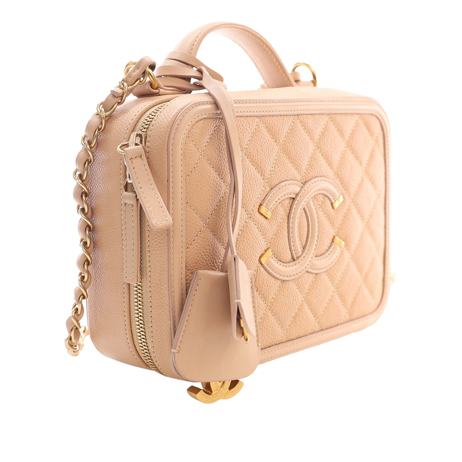 Chanel Medium Caviar CC Filigree Vanity Case