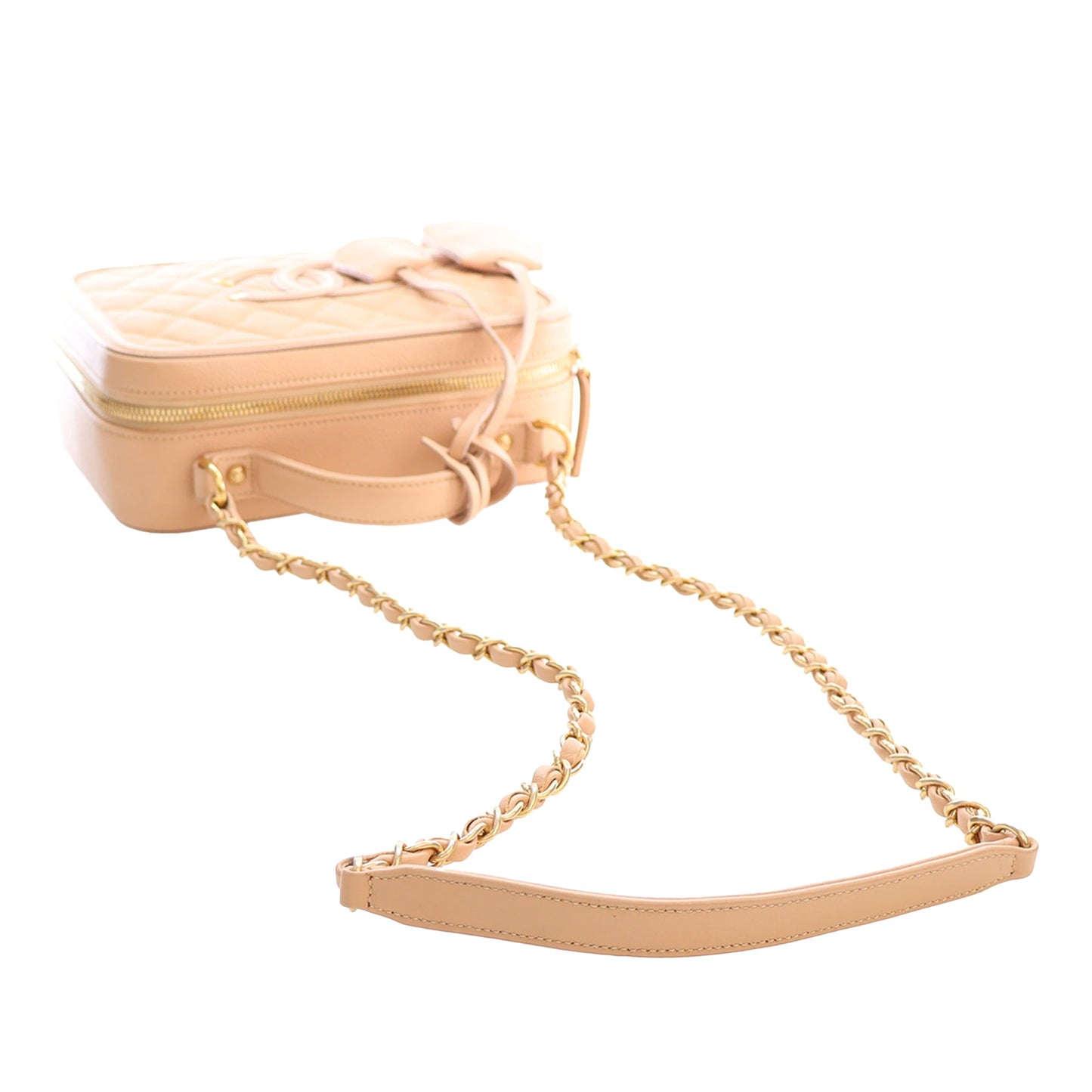 Chanel Medium Caviar CC Filigree Vanity Case