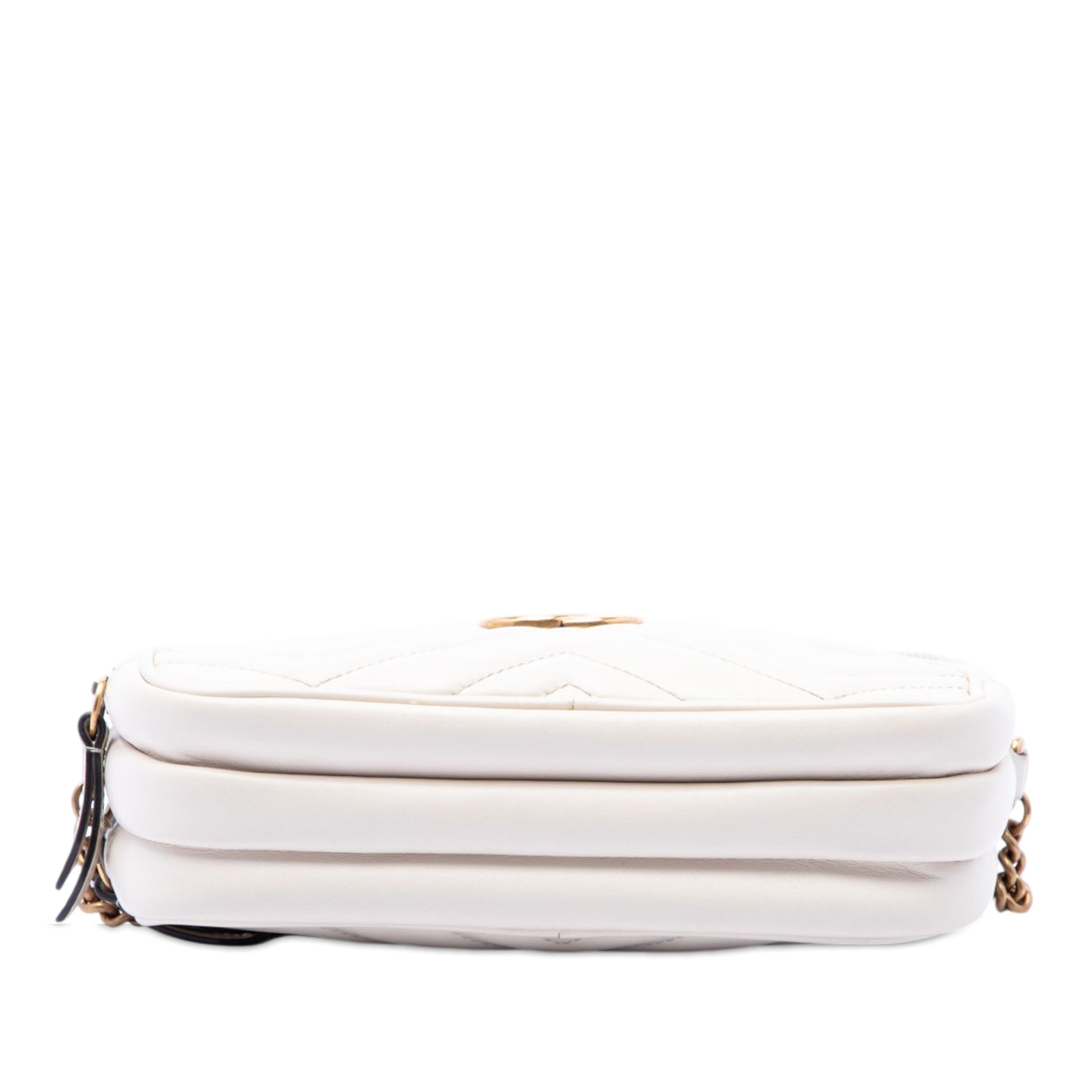 Gucci Mini GG Marmont Matelasse Calfskin Triple Zip Crossbody