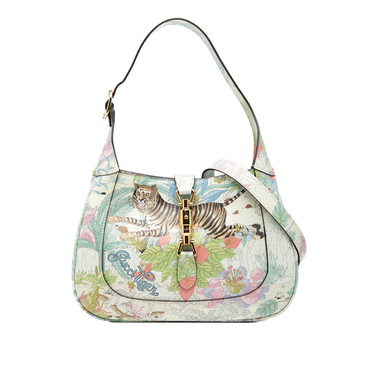 Gucci Small Calfskin Tiger Jackie 1961 Crossbody
