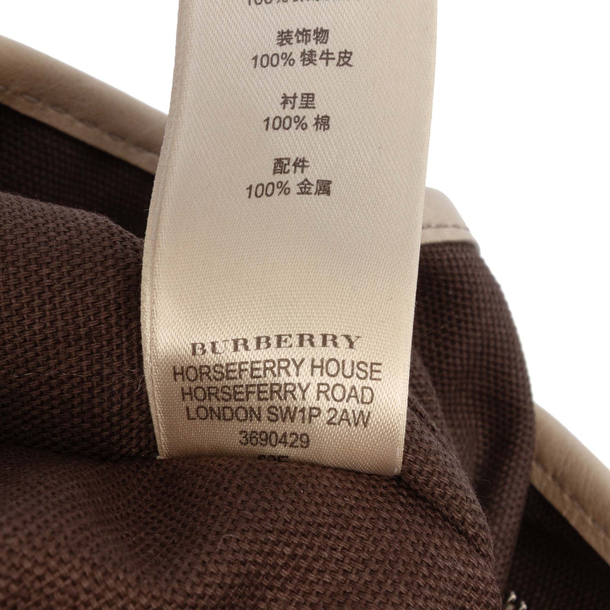 Burberry Small Smoke Check Coated Canvas Northfield Satchel