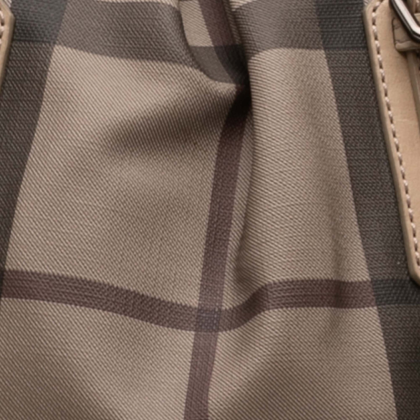 Burberry Small Smoke Check Coated Canvas Northfield Satchel