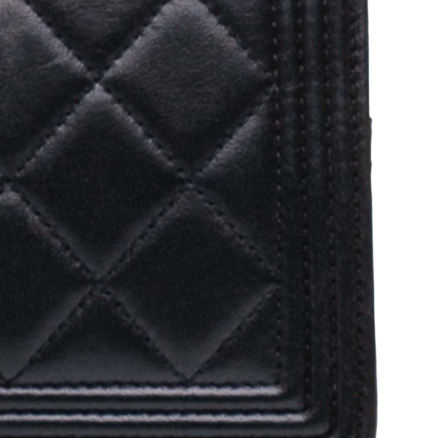 Chanel Quilted Lambskin Boy Wallet On Chain