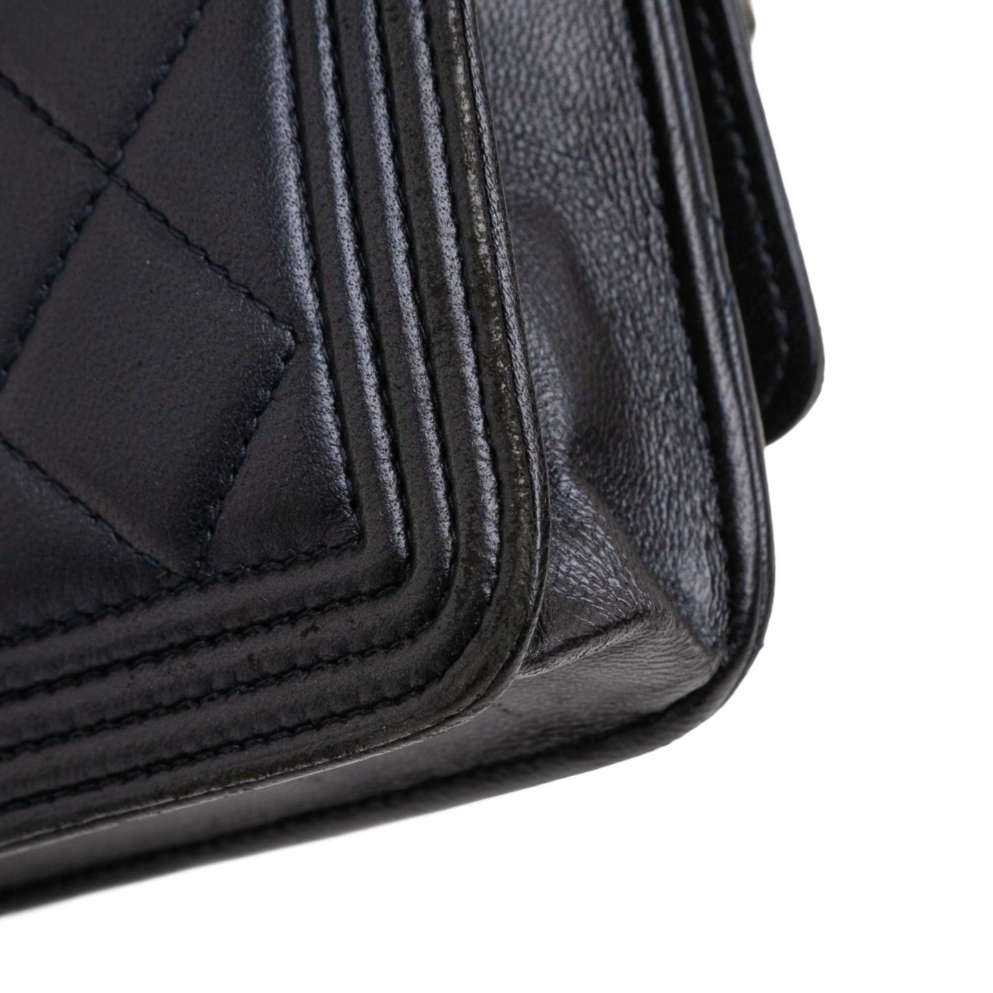 Chanel Quilted Lambskin Boy Wallet On Chain