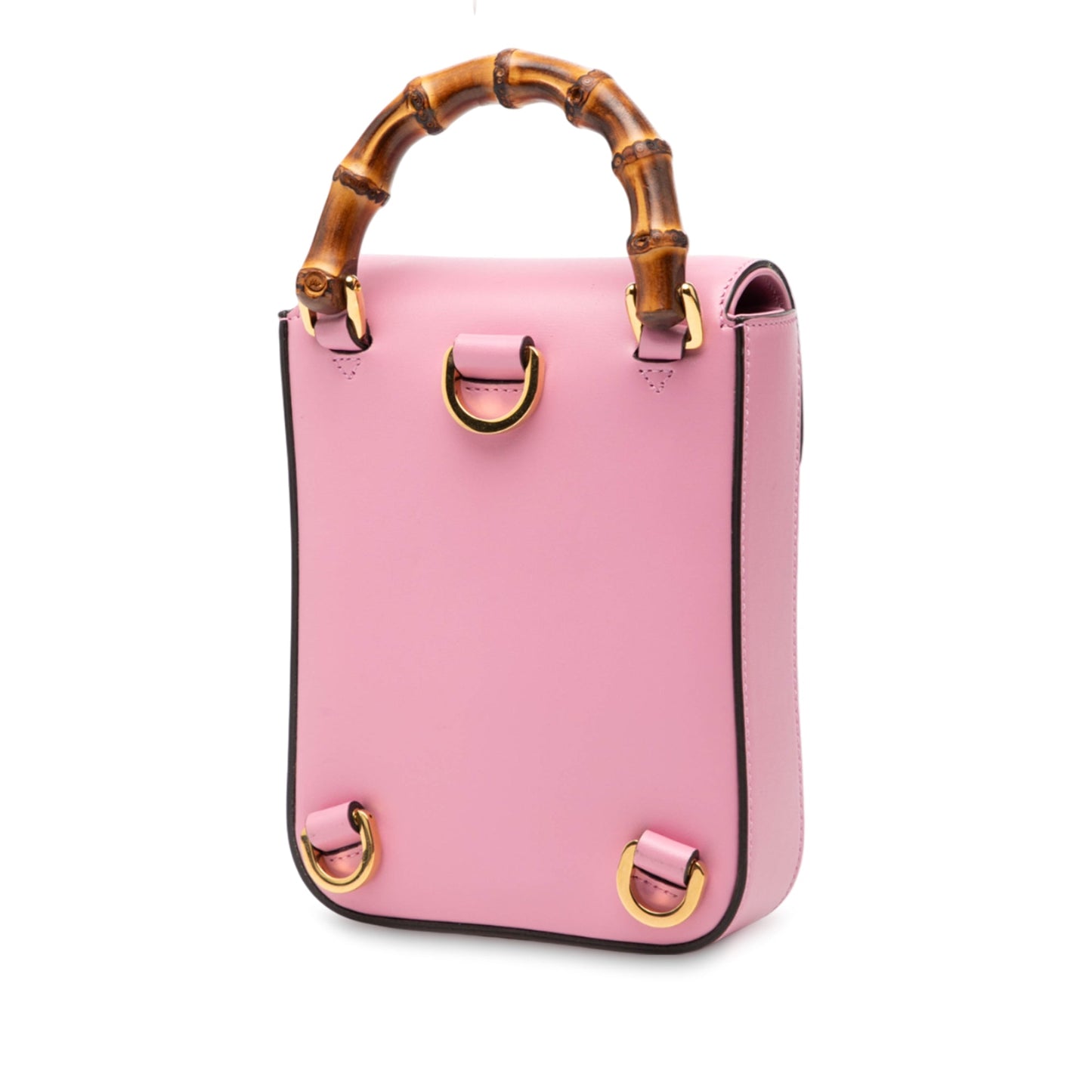 Gucci Mini Calfskin Bamboo Top Handle Bag
