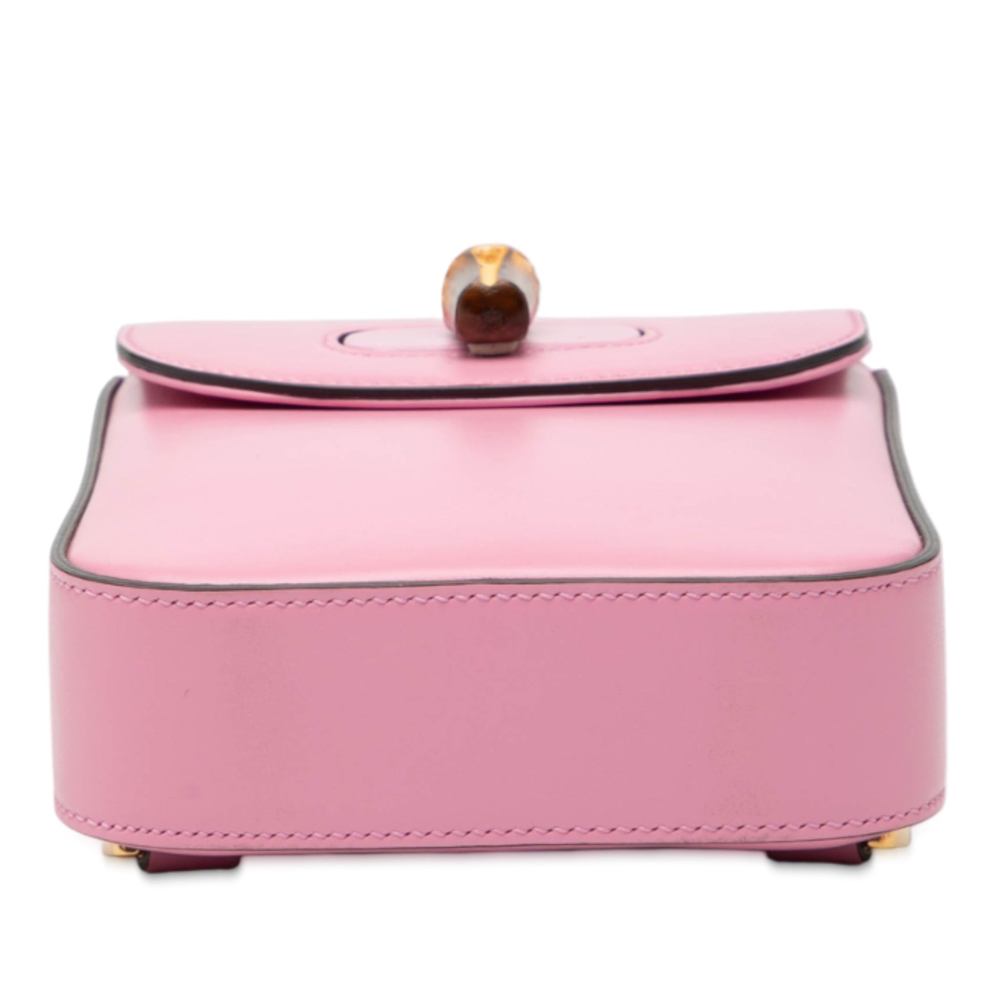 Gucci Mini Calfskin Bamboo Top Handle Bag
