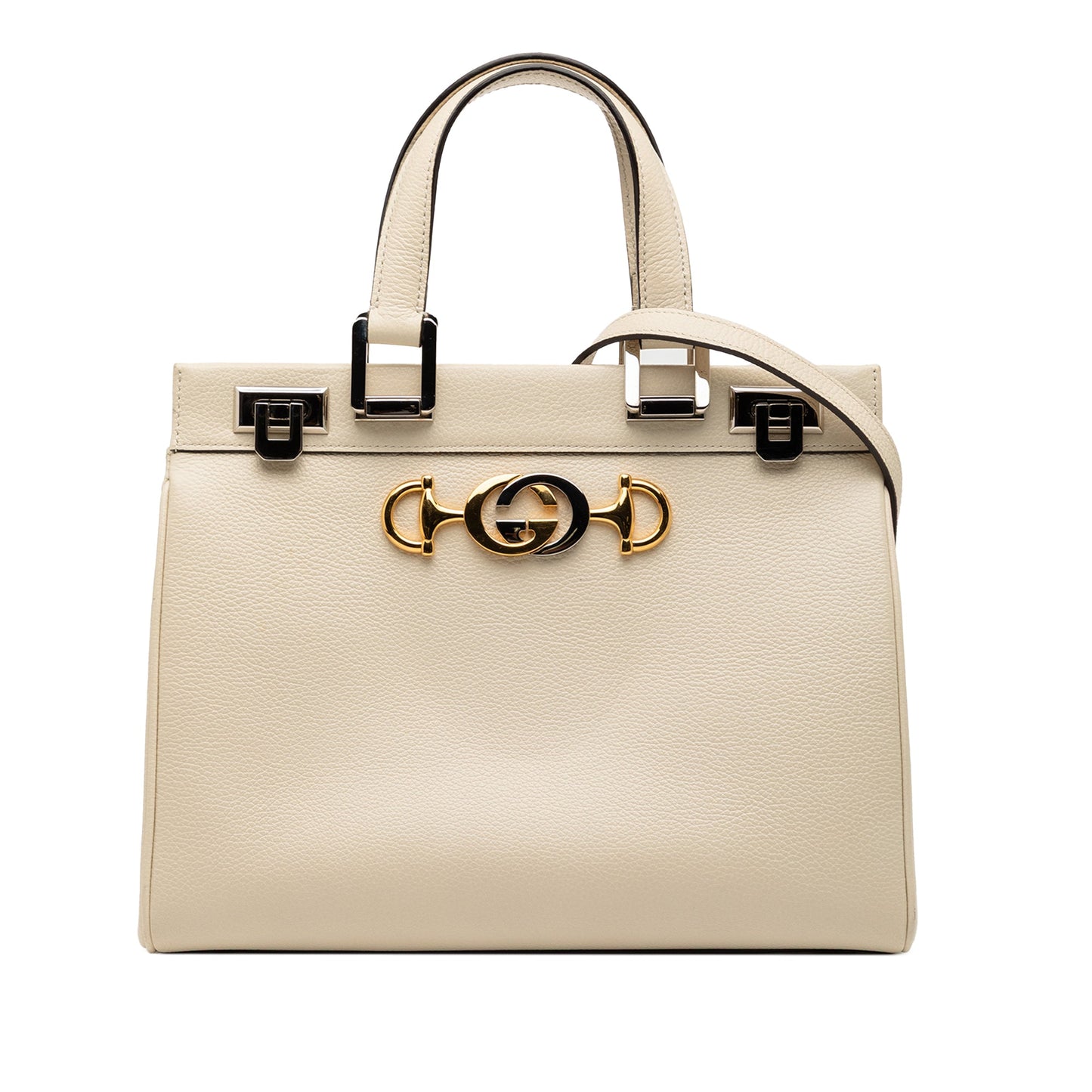Gucci Small Grained Calfskin Zumi Top Handle Bag