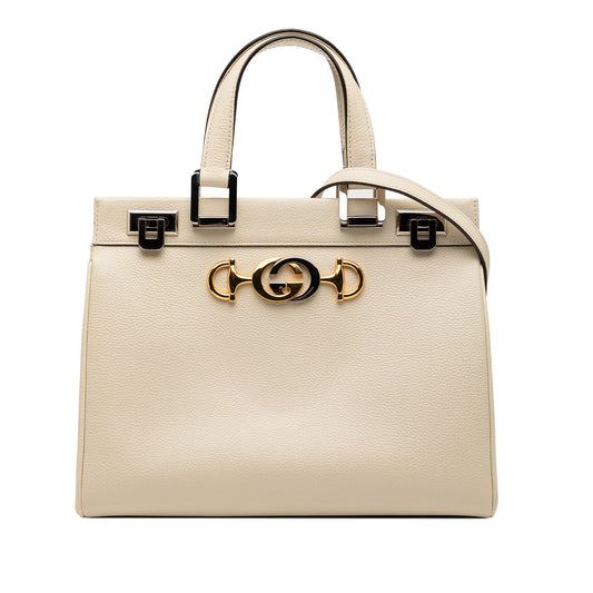 Gucci Small Grained Calfskin Zumi Top Handle Bag