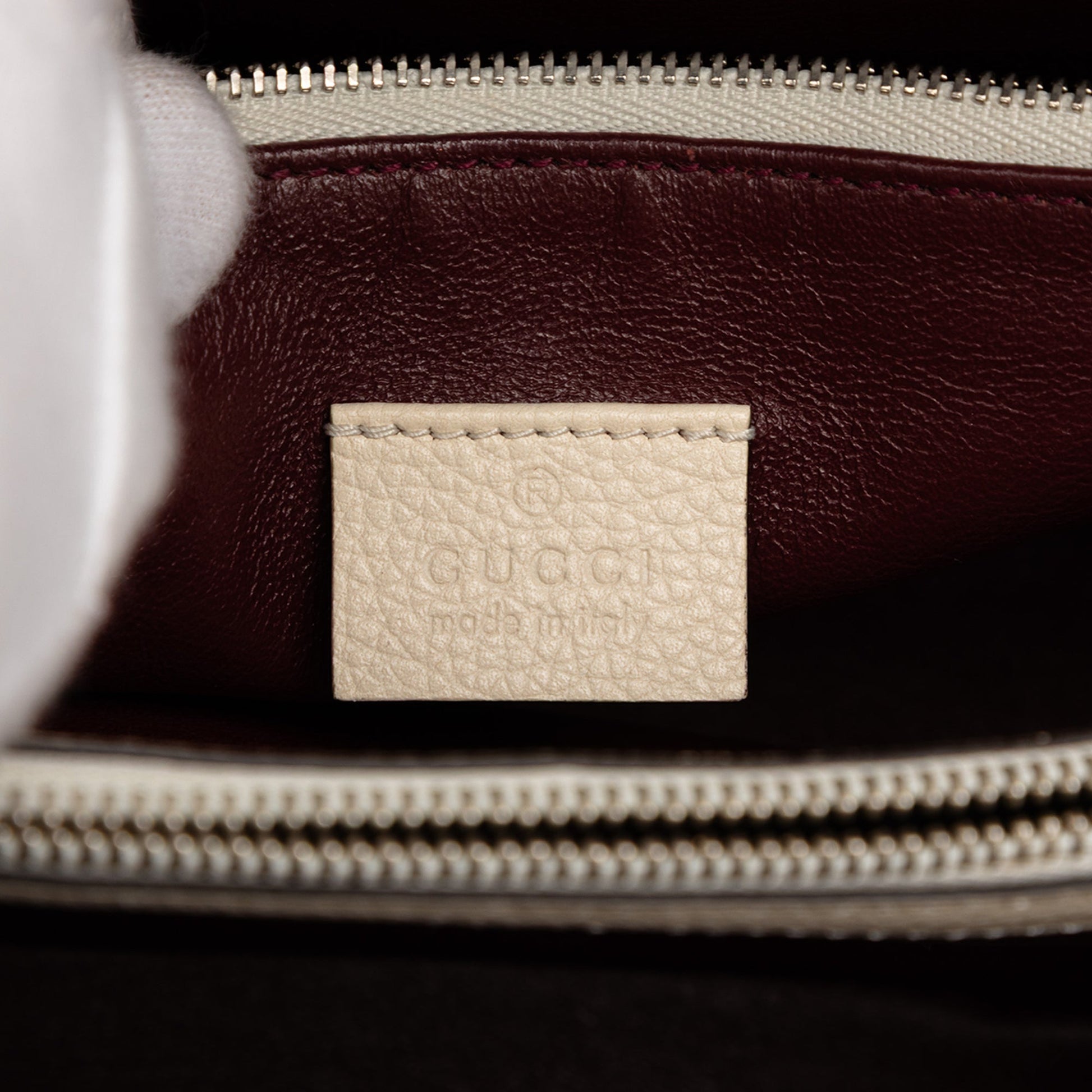 Gucci Small Grained Calfskin Zumi Top Handle Bag