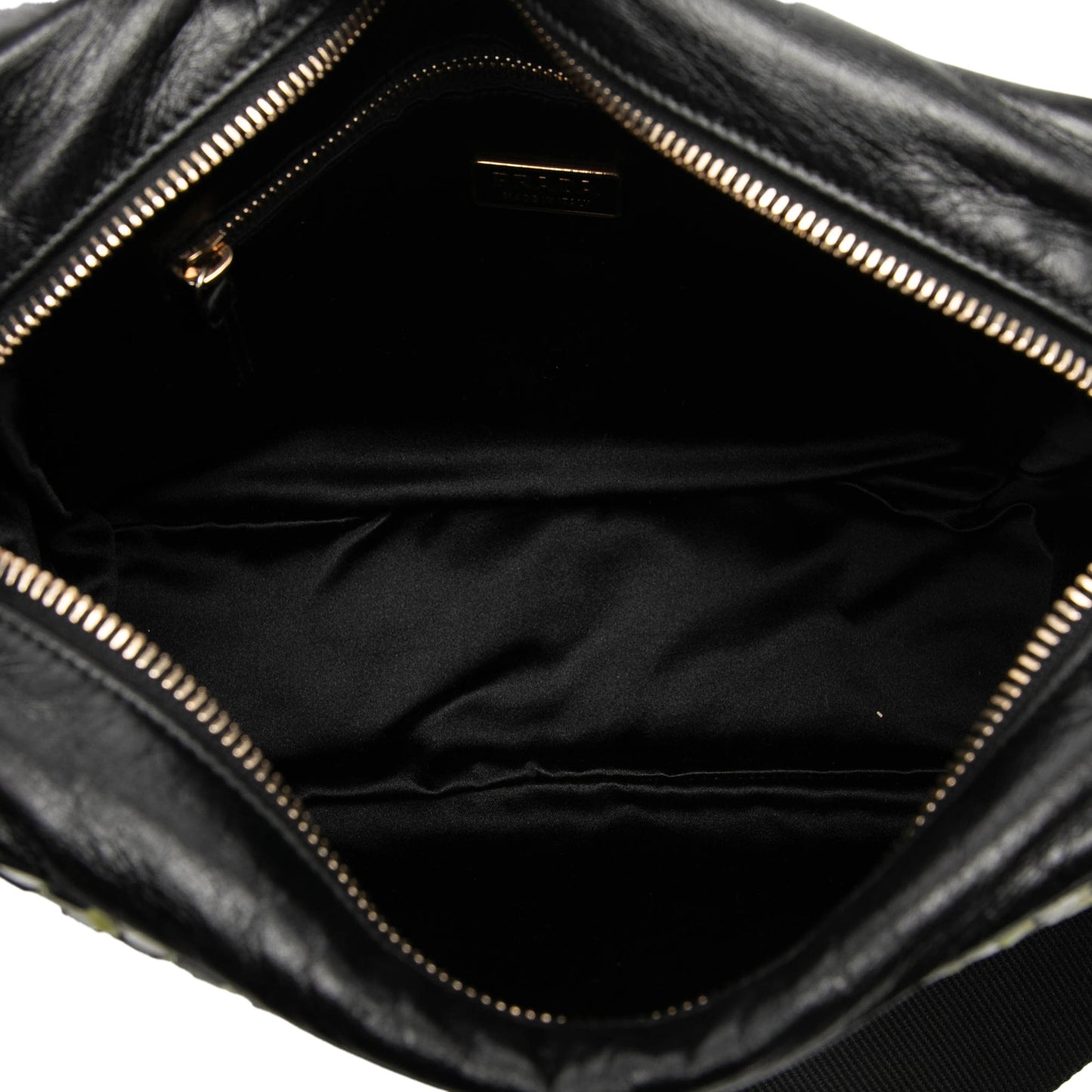 Prada Leather Perspective Cubes Shoulder Bag