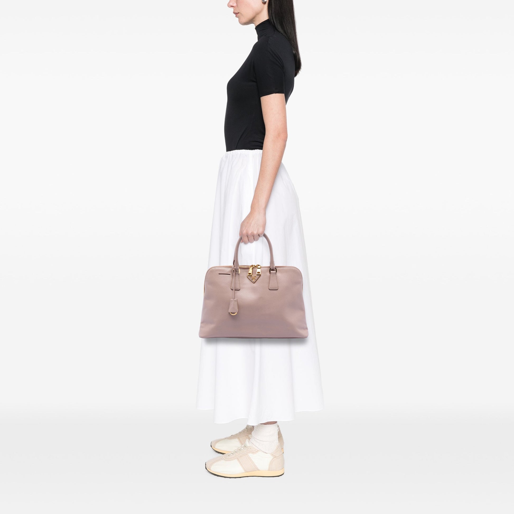 Prada Large Saffiano Lux Promenade Satchel