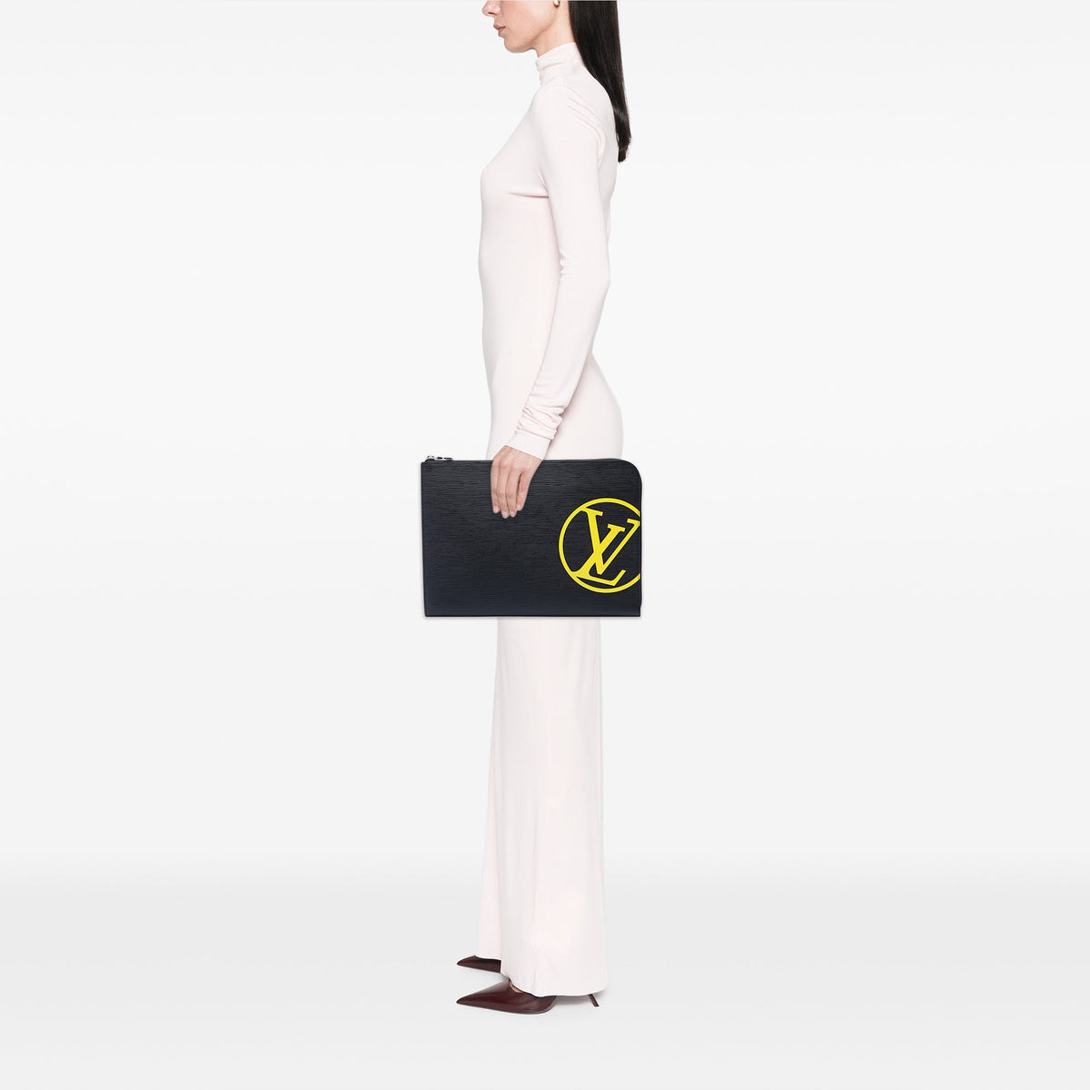 Louis Vuitton Epi Initials Circle Pochette Jour GM — Black