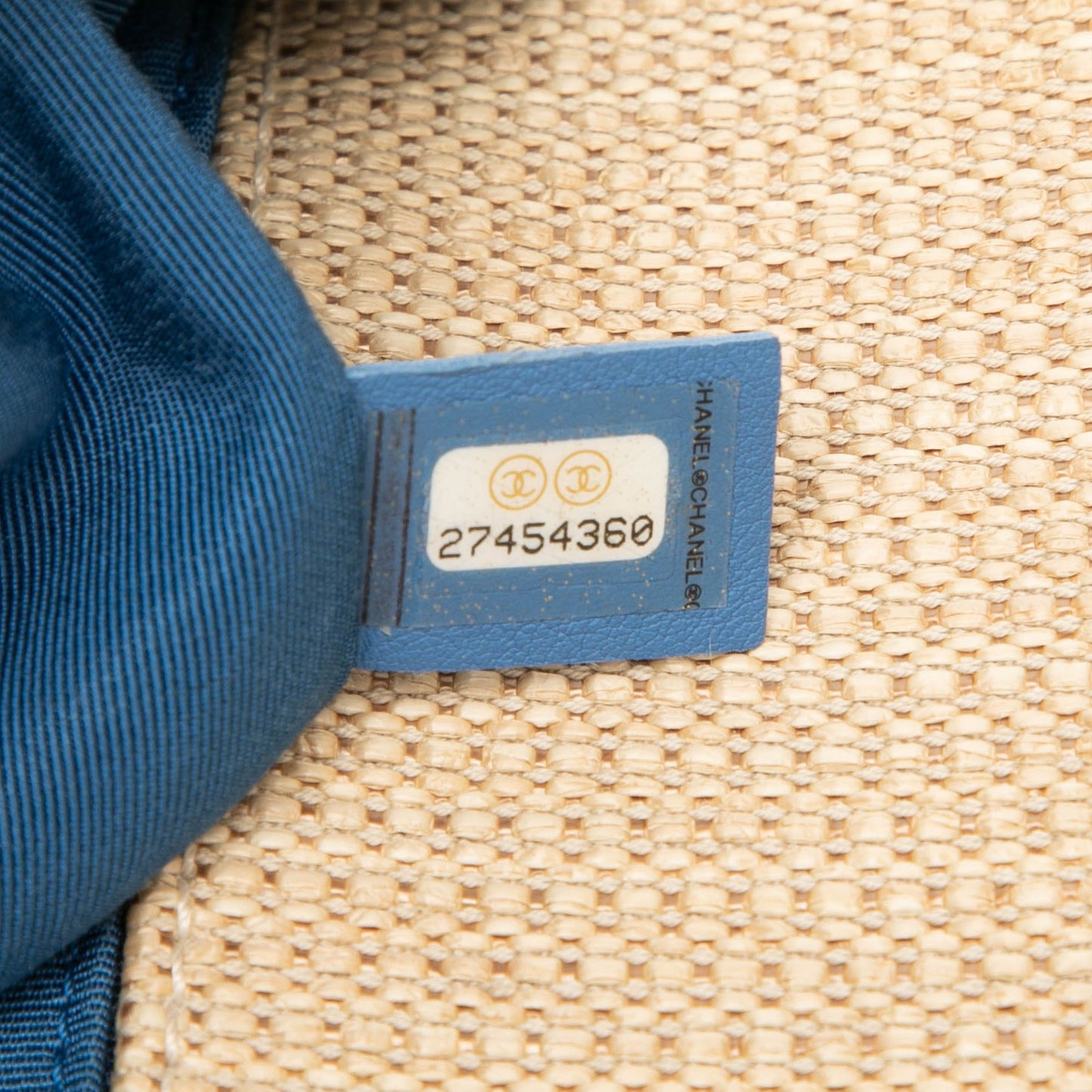 Chanel Old Medium Chevron Raffia Boy Flap