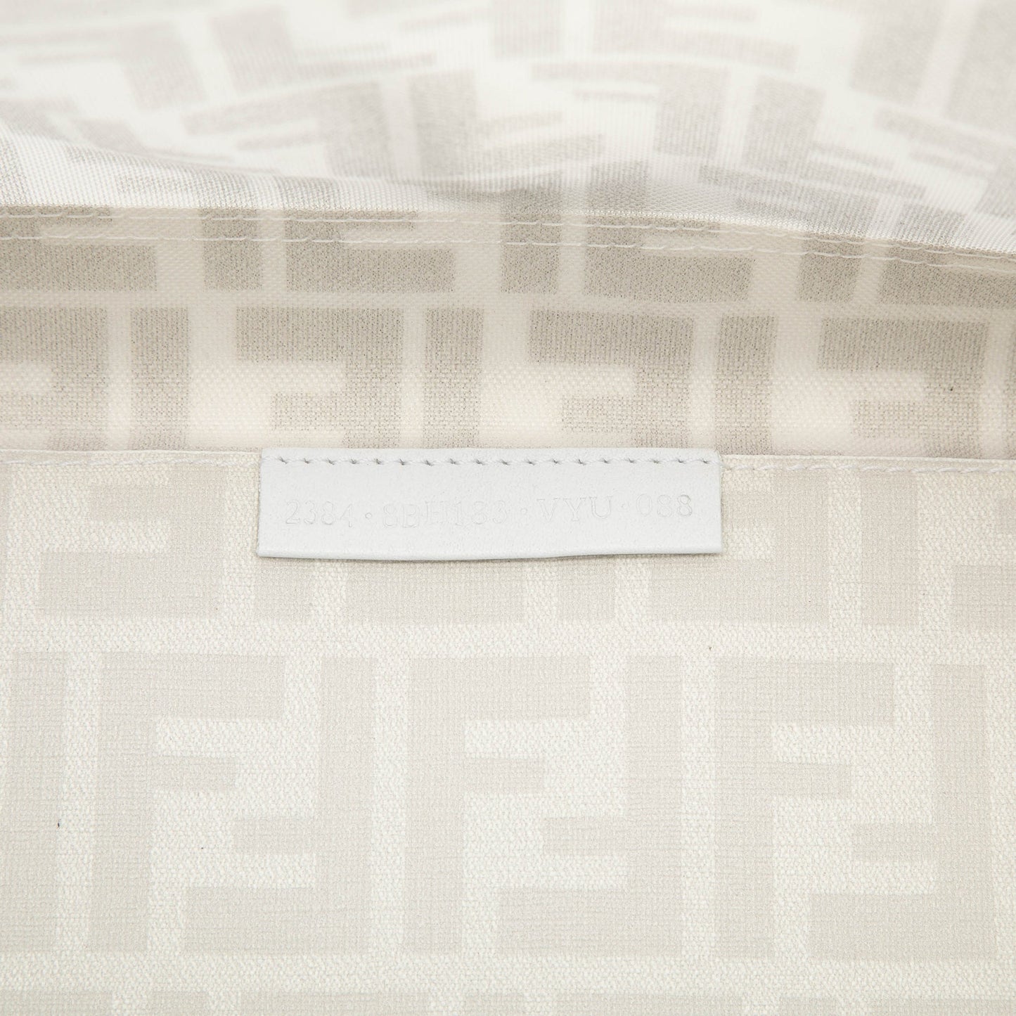 Fendi Coated Canvas Trimmed Zucca Mesh Tote