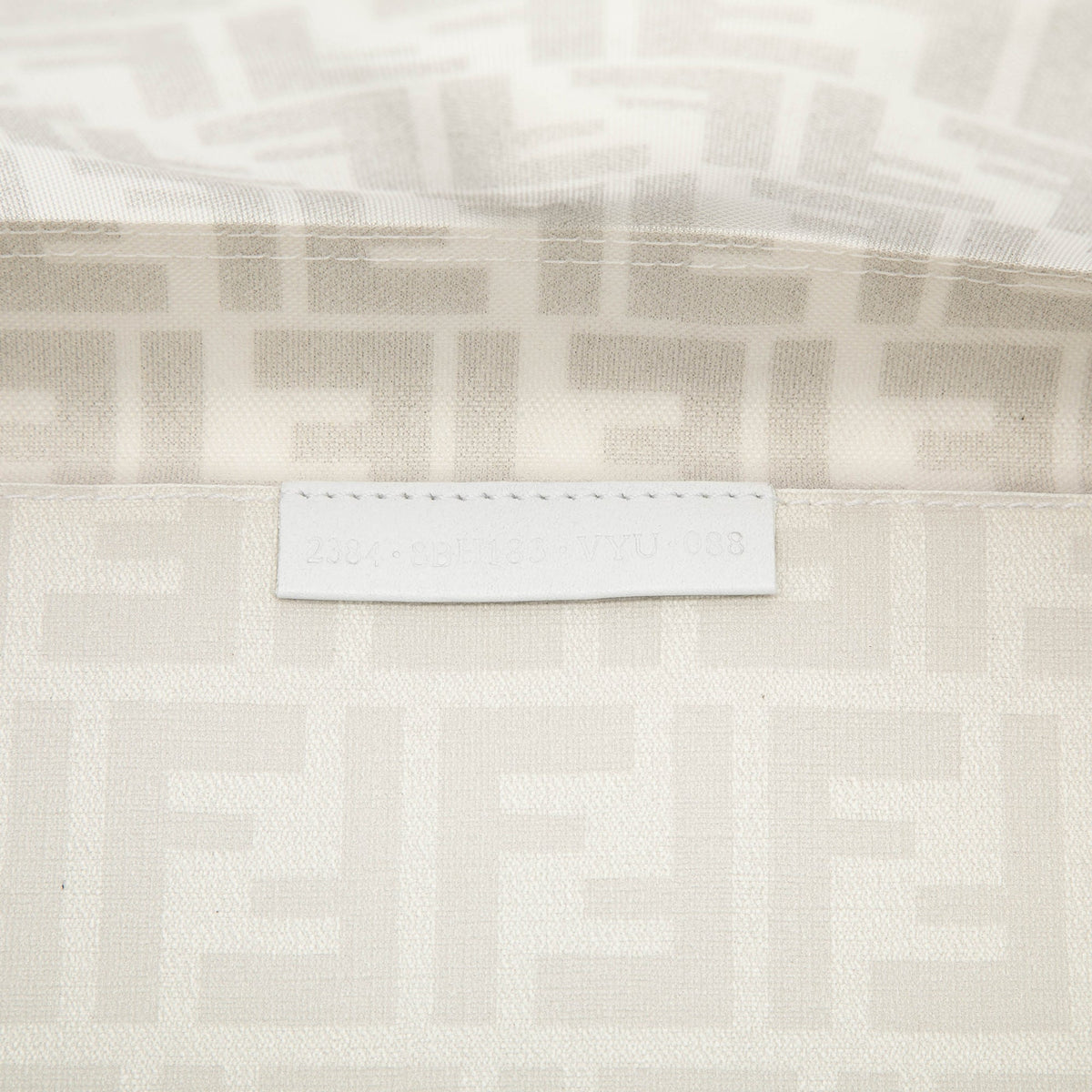 Fendi Coated Canvas Trimmed Zucca Mesh Tote