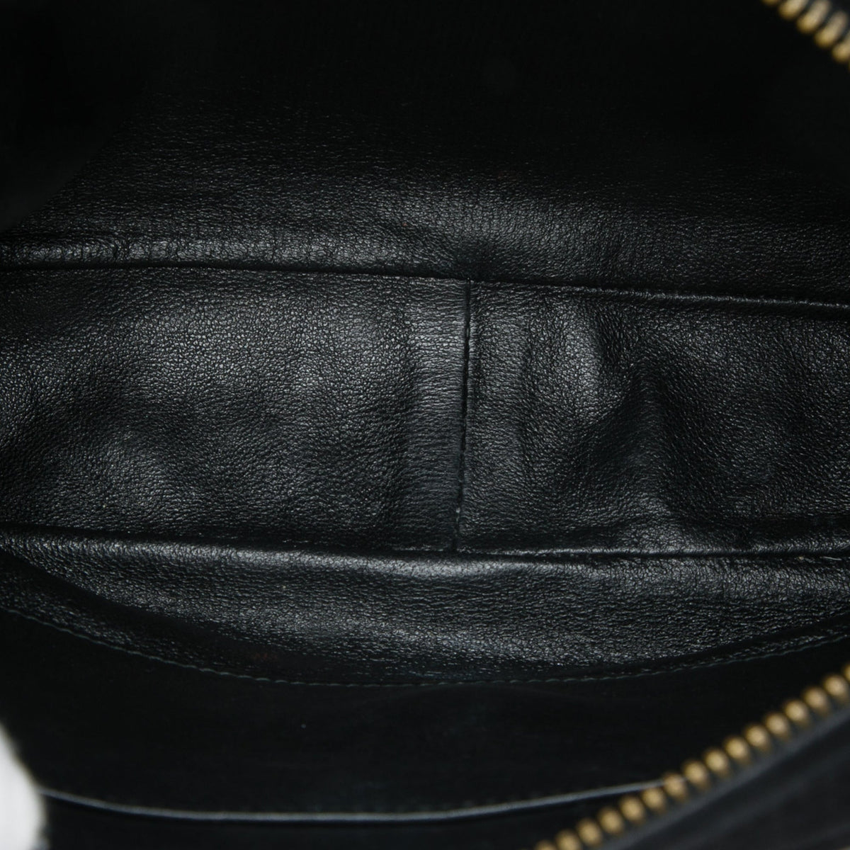 Chanel CC Quilted Suede Tassel Camera Bag