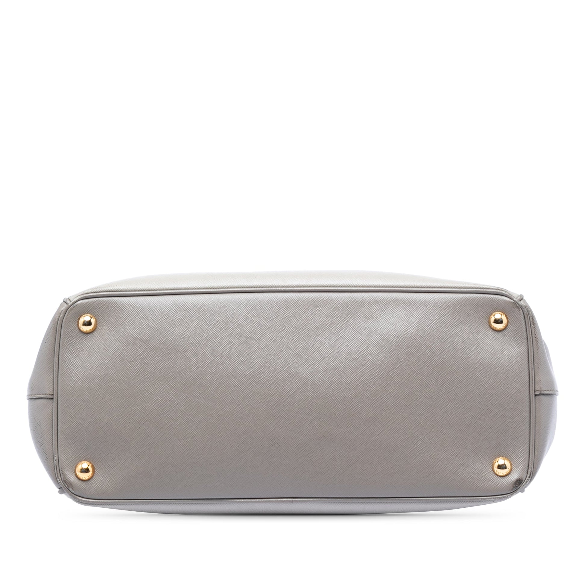 Prada Medium Bicolor Saffiano Lux Galleria Double Zip Satchel