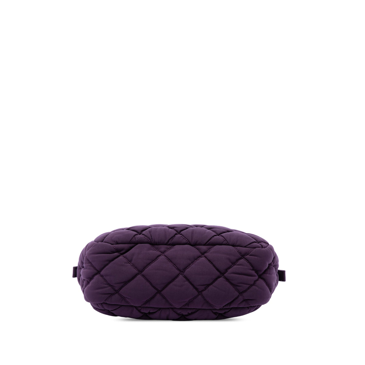 Chanel Quilted Nylon Bubble Shoulder Bag — Purple