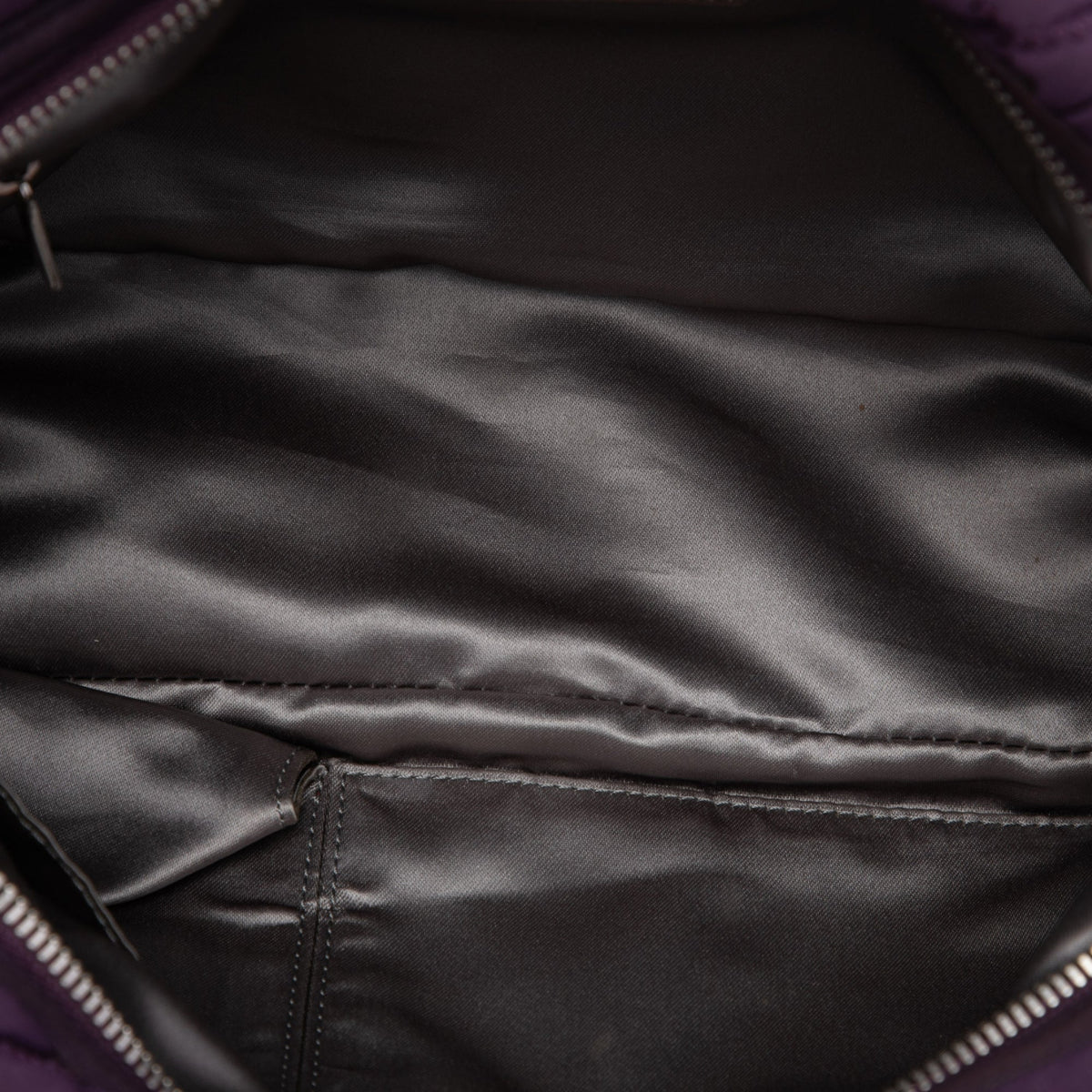 Chanel Quilted Nylon Bubble Shoulder Bag — Purple