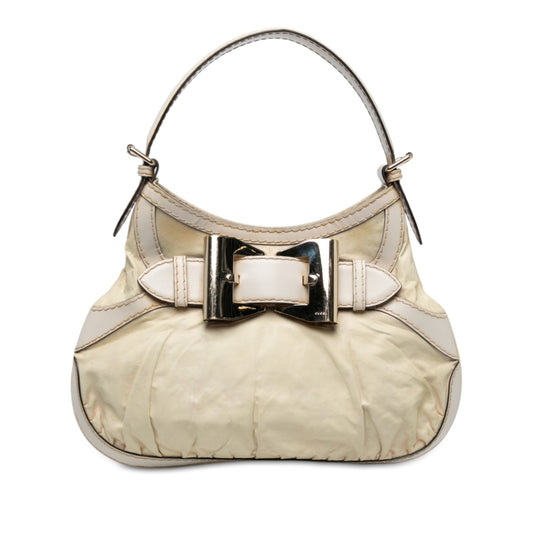 Gucci Calfskin Queen Hobo — White