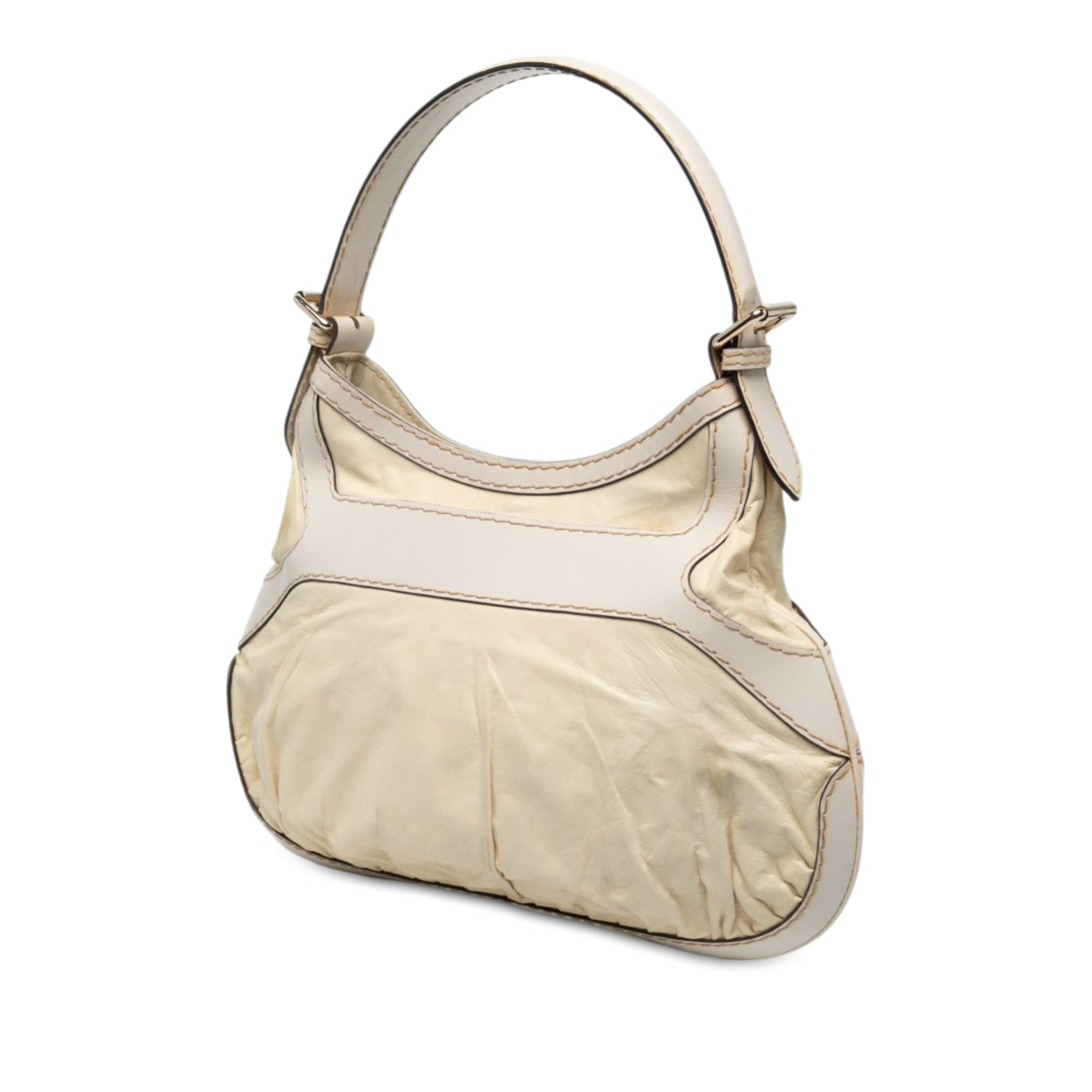 Gucci Calfskin Queen Hobo — White
