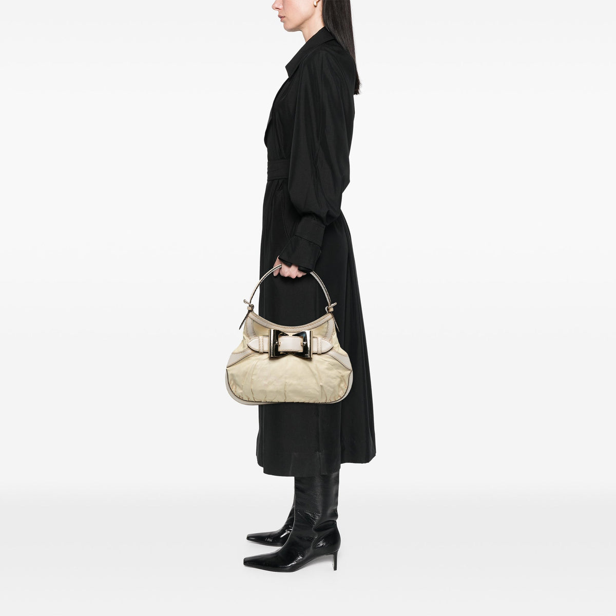 Gucci Calfskin Queen Hobo — White