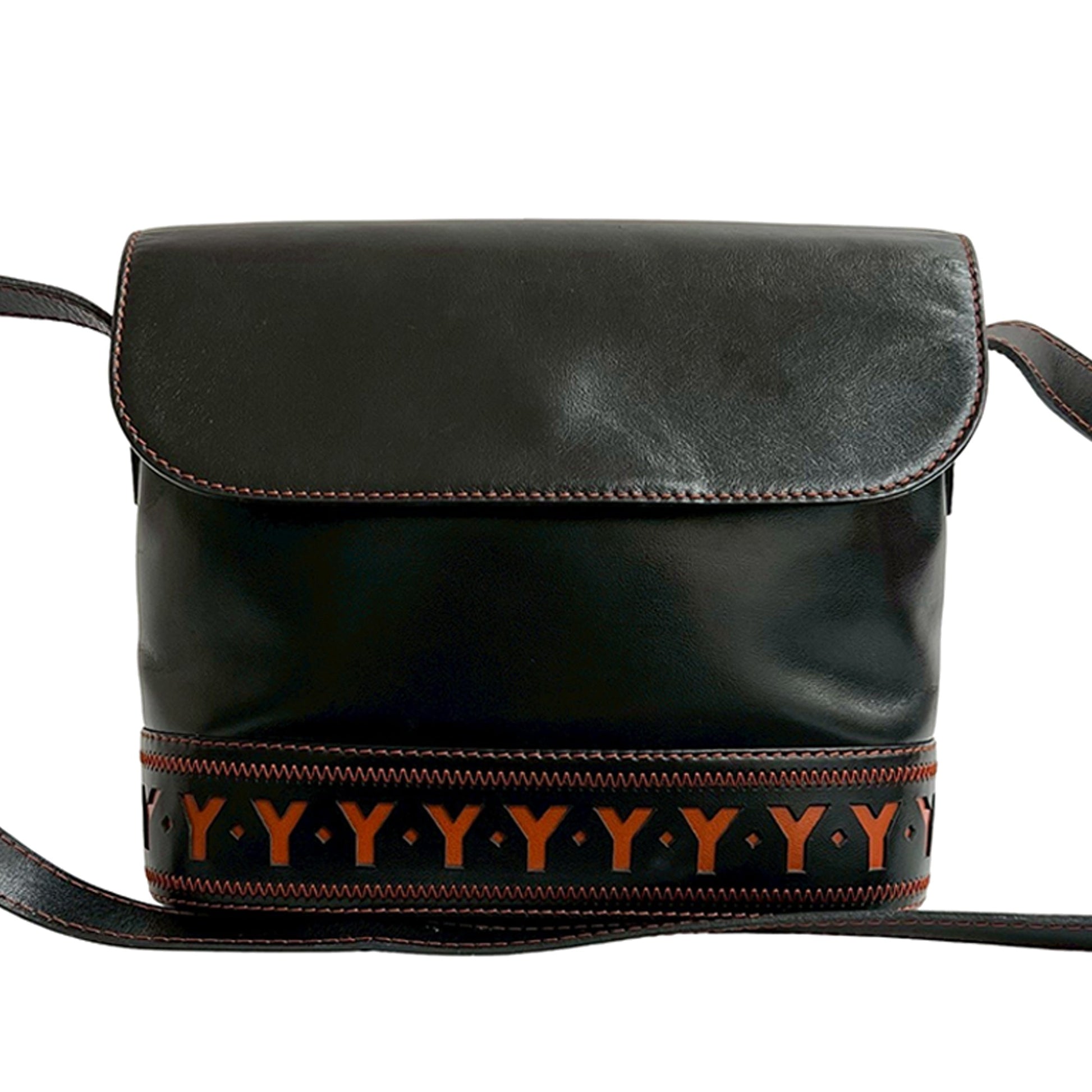 Saint Laurent Leather Cutout Crossbody