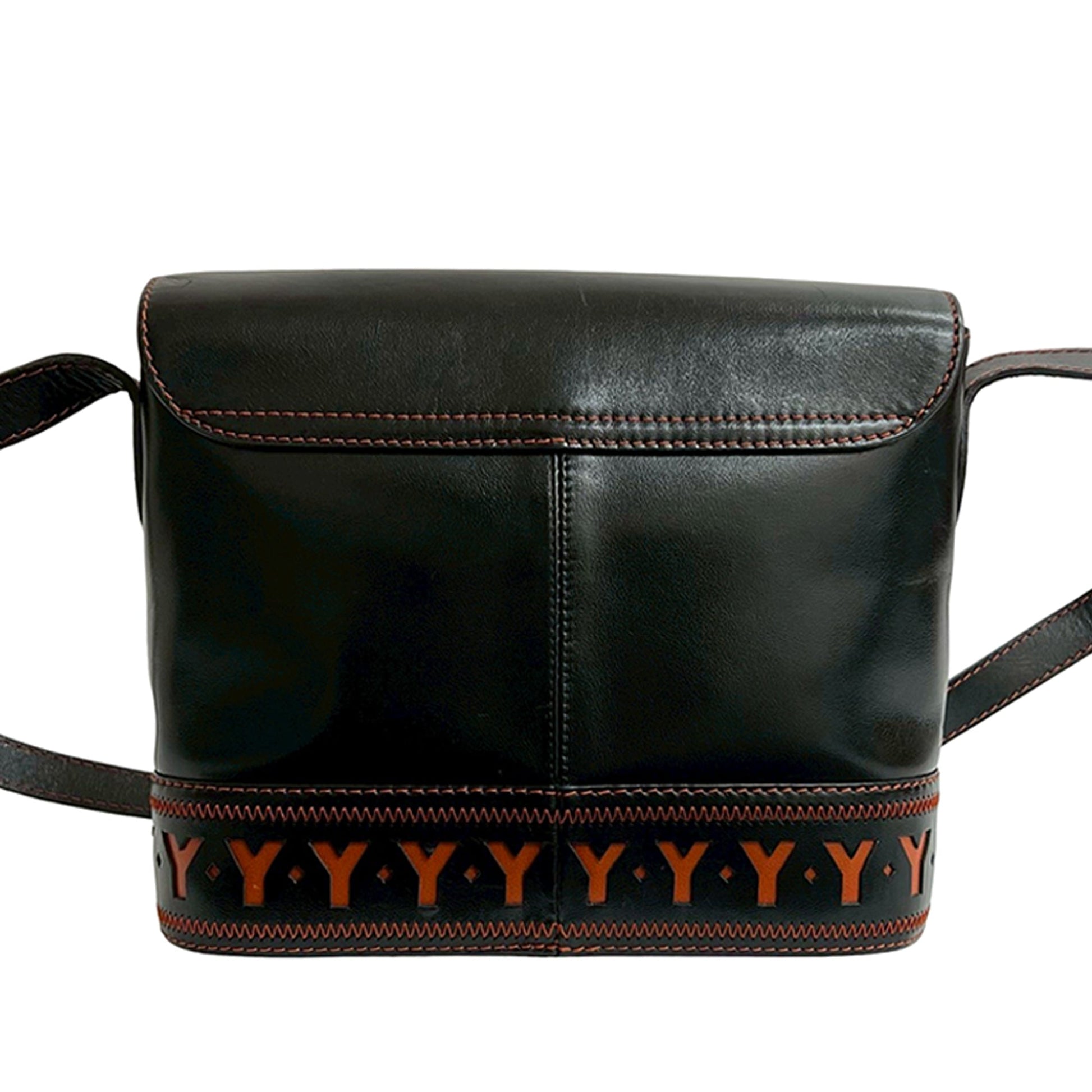 Saint Laurent Leather Cutout Crossbody