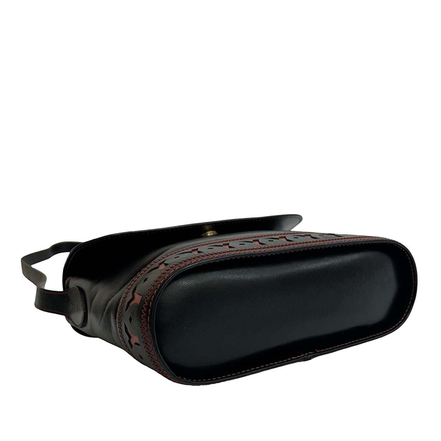Saint Laurent Leather Cutout Crossbody