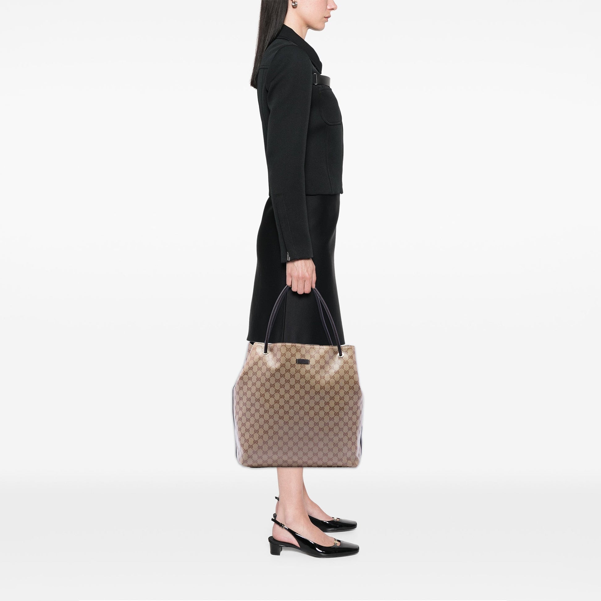 Gucci Large GG Crystal Gifford Tote