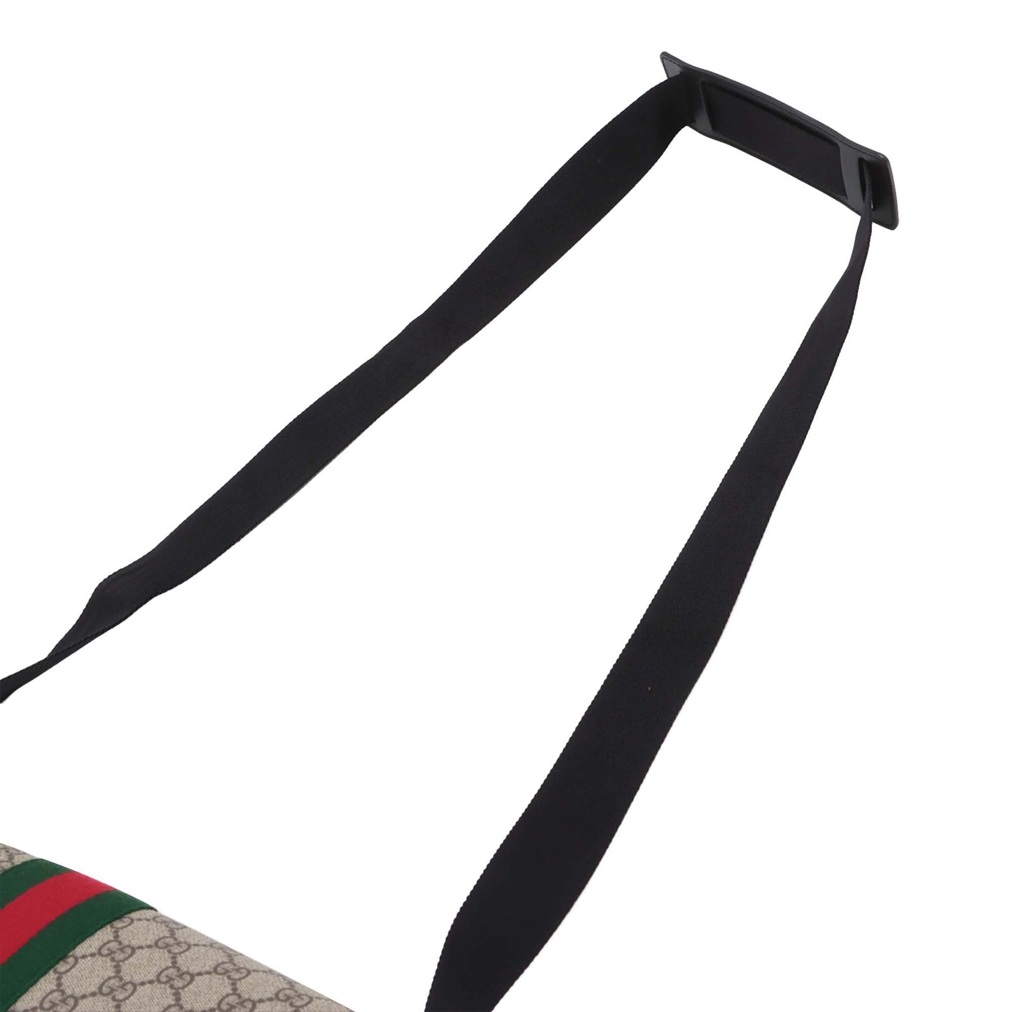 Gucci GG Supreme Web Flap Messenger Bag