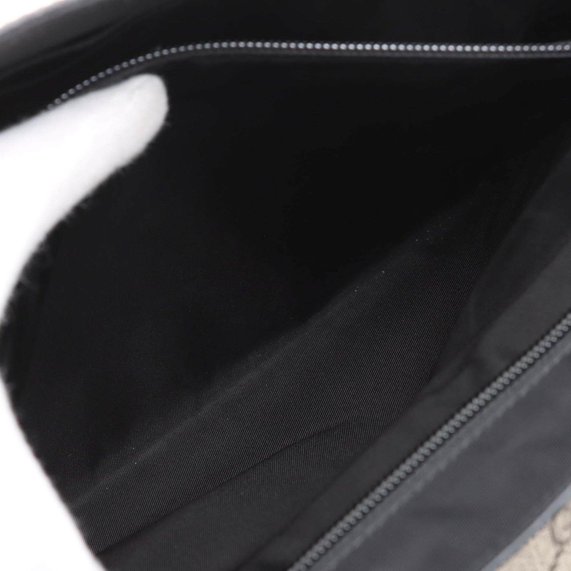Gucci GG Supreme Web Flap Messenger Bag