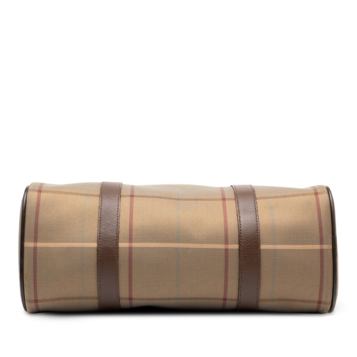 Burberry Vintage Check Canvas Handbag — Brown