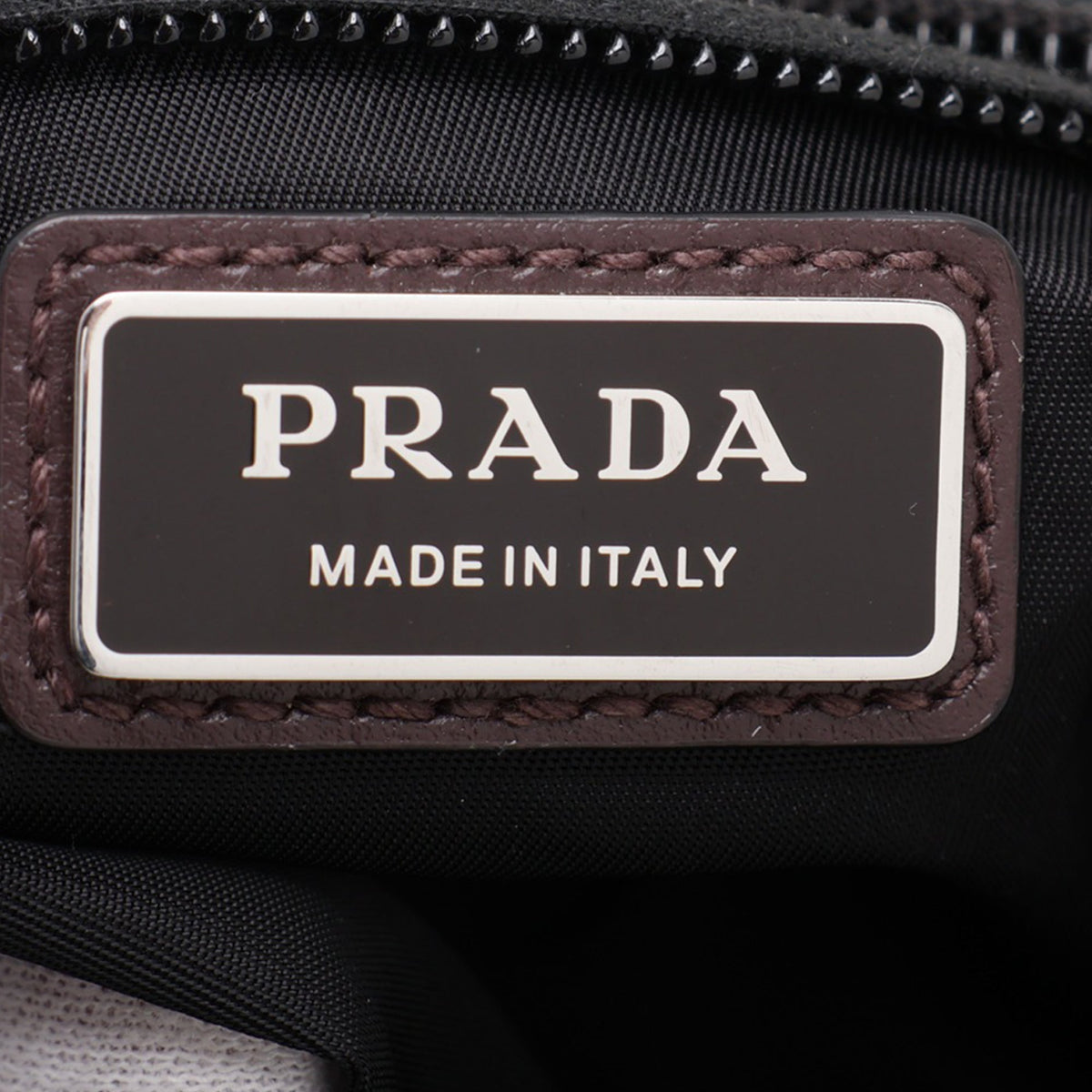 Prada Tessuto Zip Top Crossbody — Black