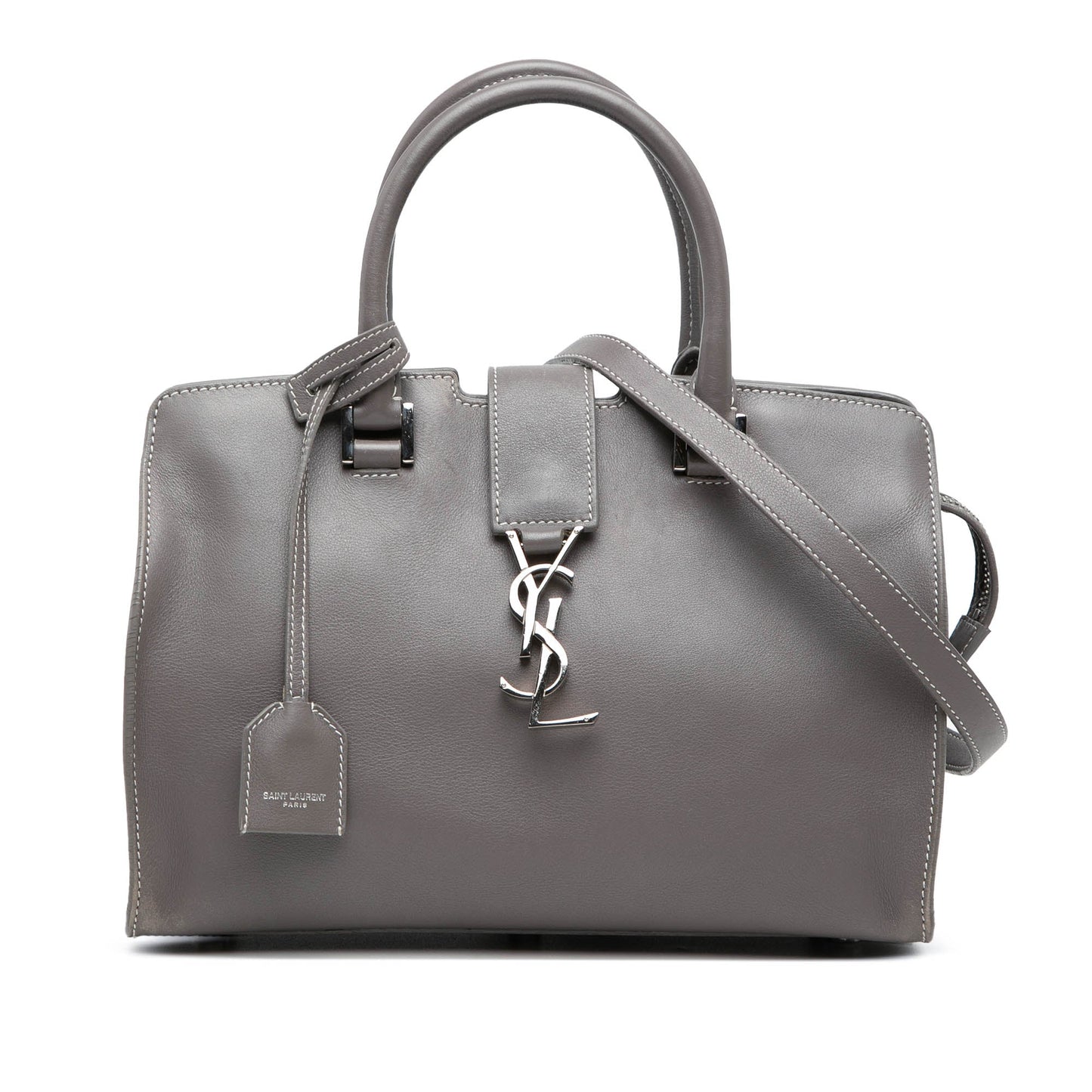 Saint Laurent Baby Leather Monogram Downtown Cabas Satchel