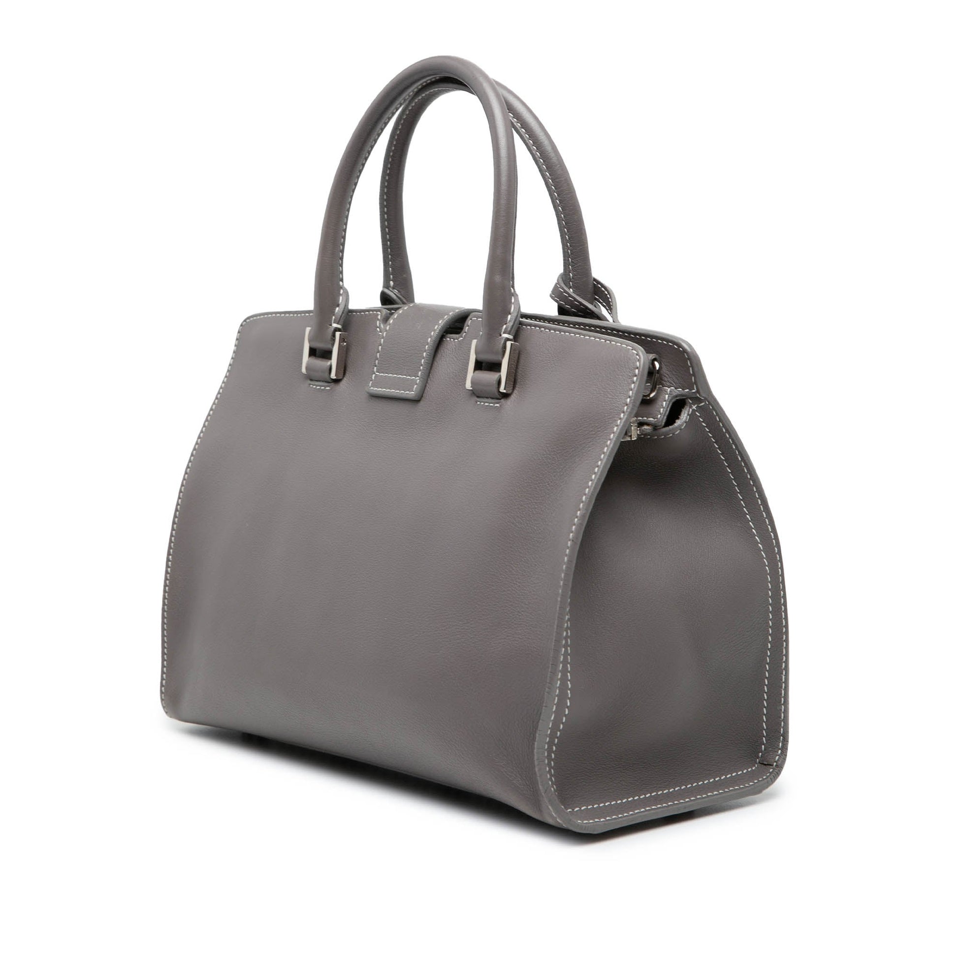 Saint Laurent Baby Leather Monogram Downtown Cabas Satchel